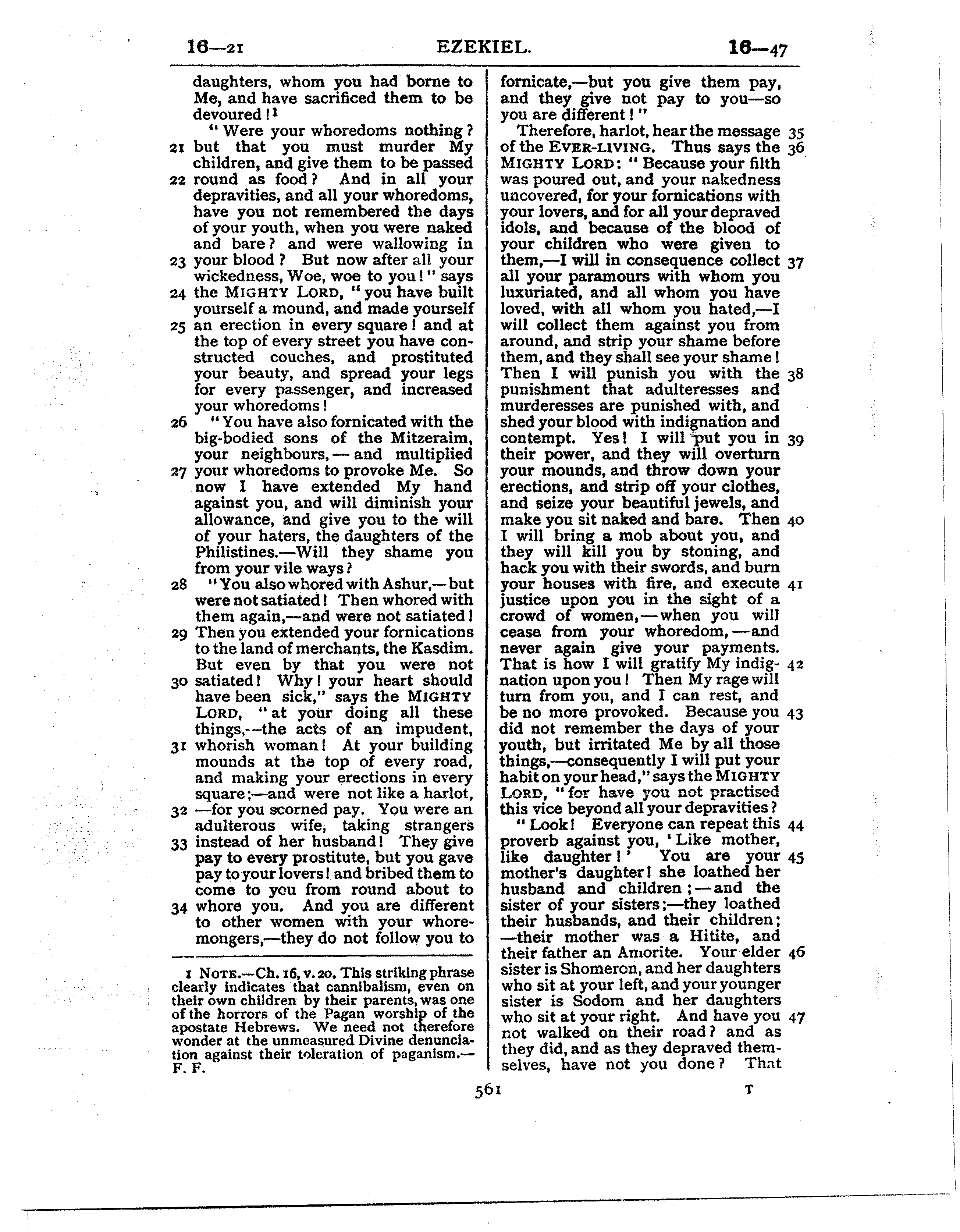 Ferrar Fenton Bible page 0561