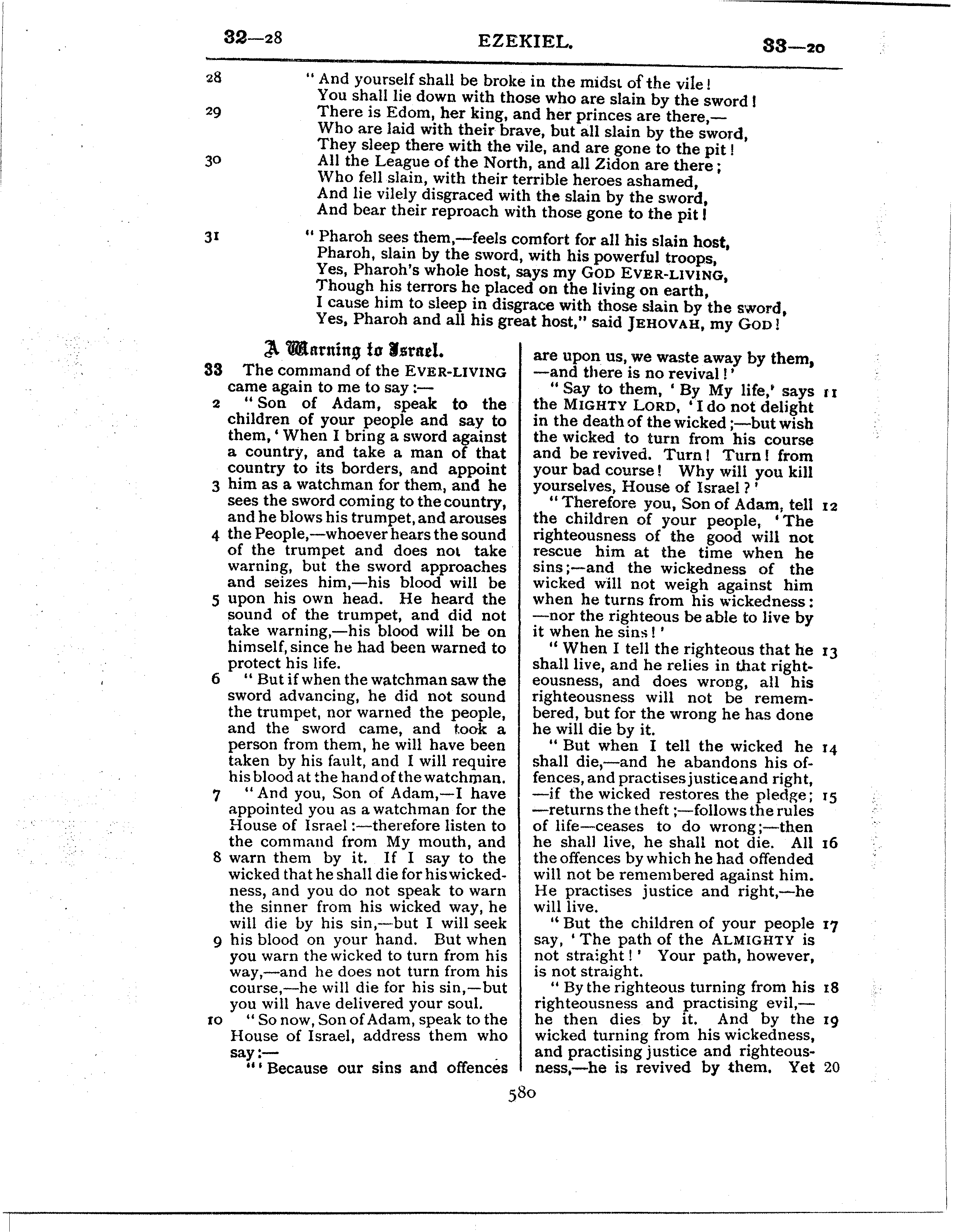 Ferrar Fenton Bible page 0580