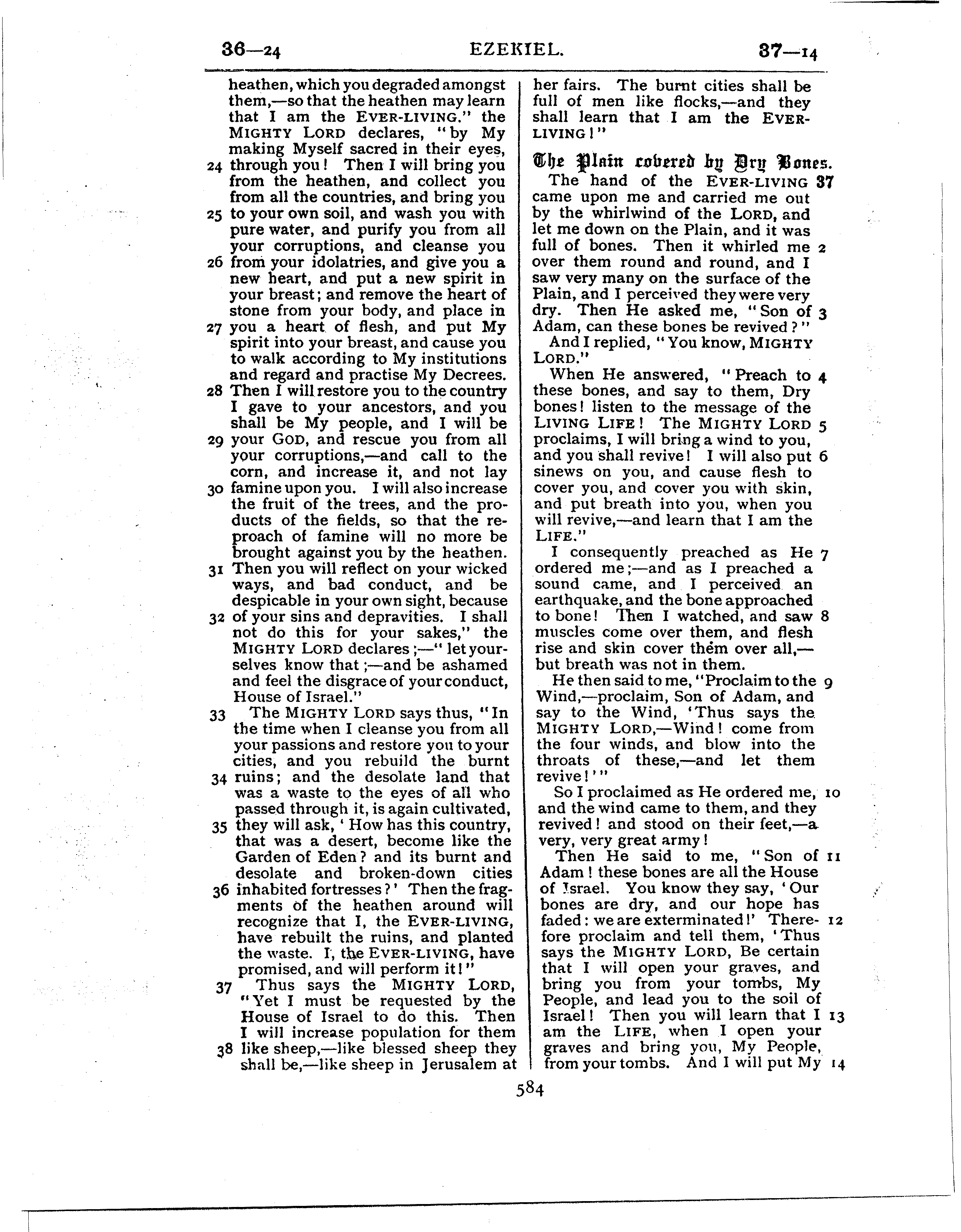 Ferrar Fenton Bible page 0584