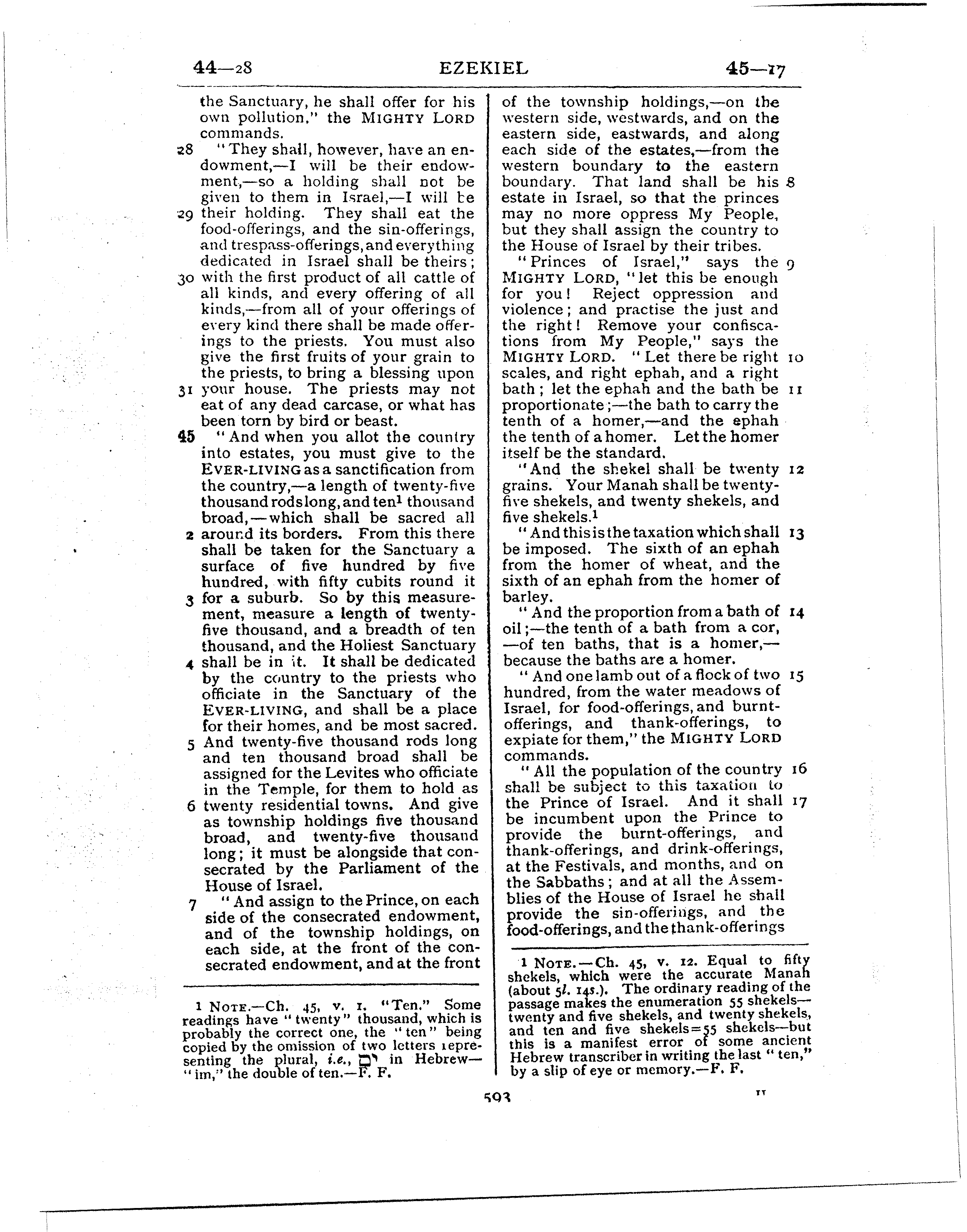 Ferrar Fenton Bible page 0593