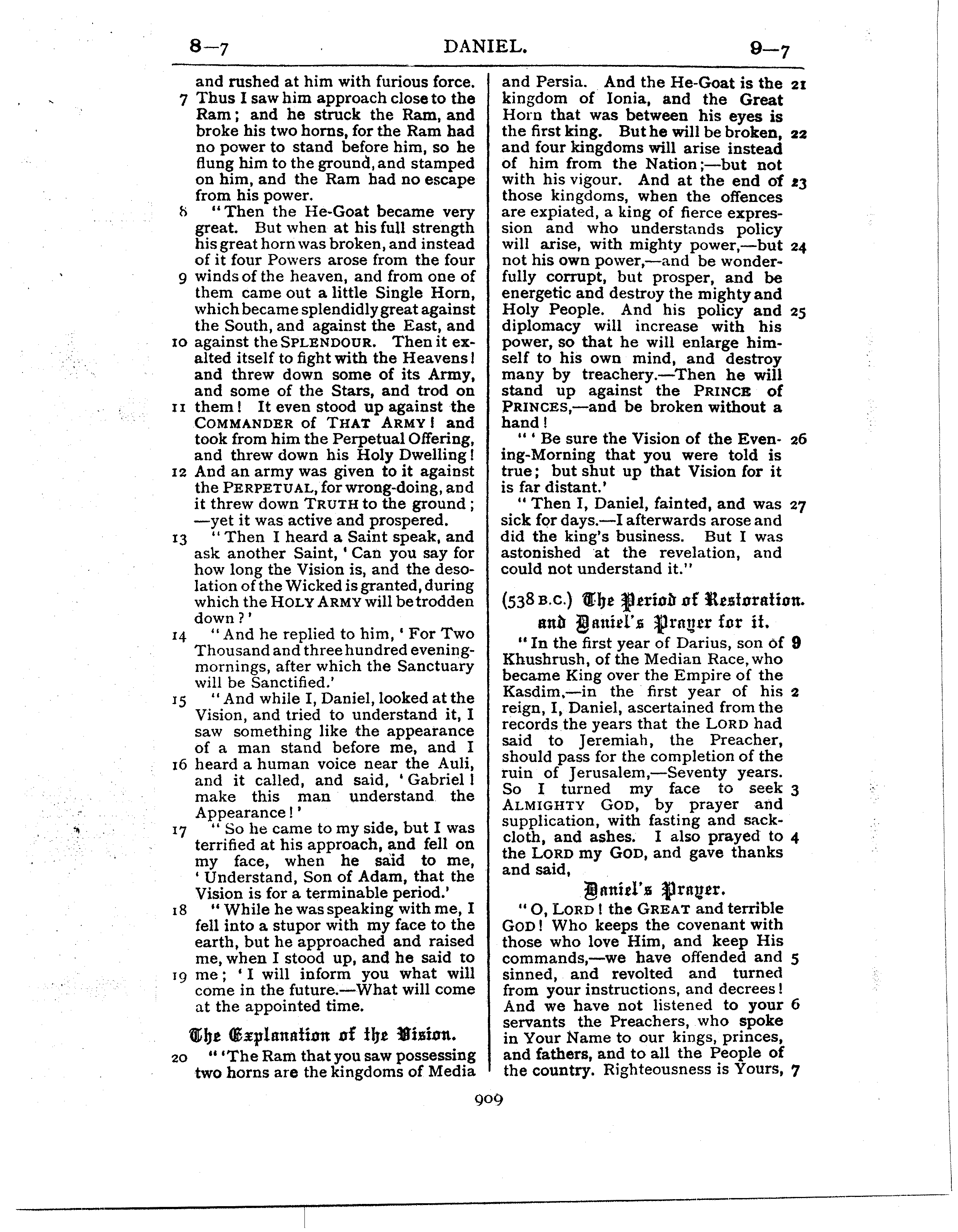 Ferrar Fenton Bible page 0909