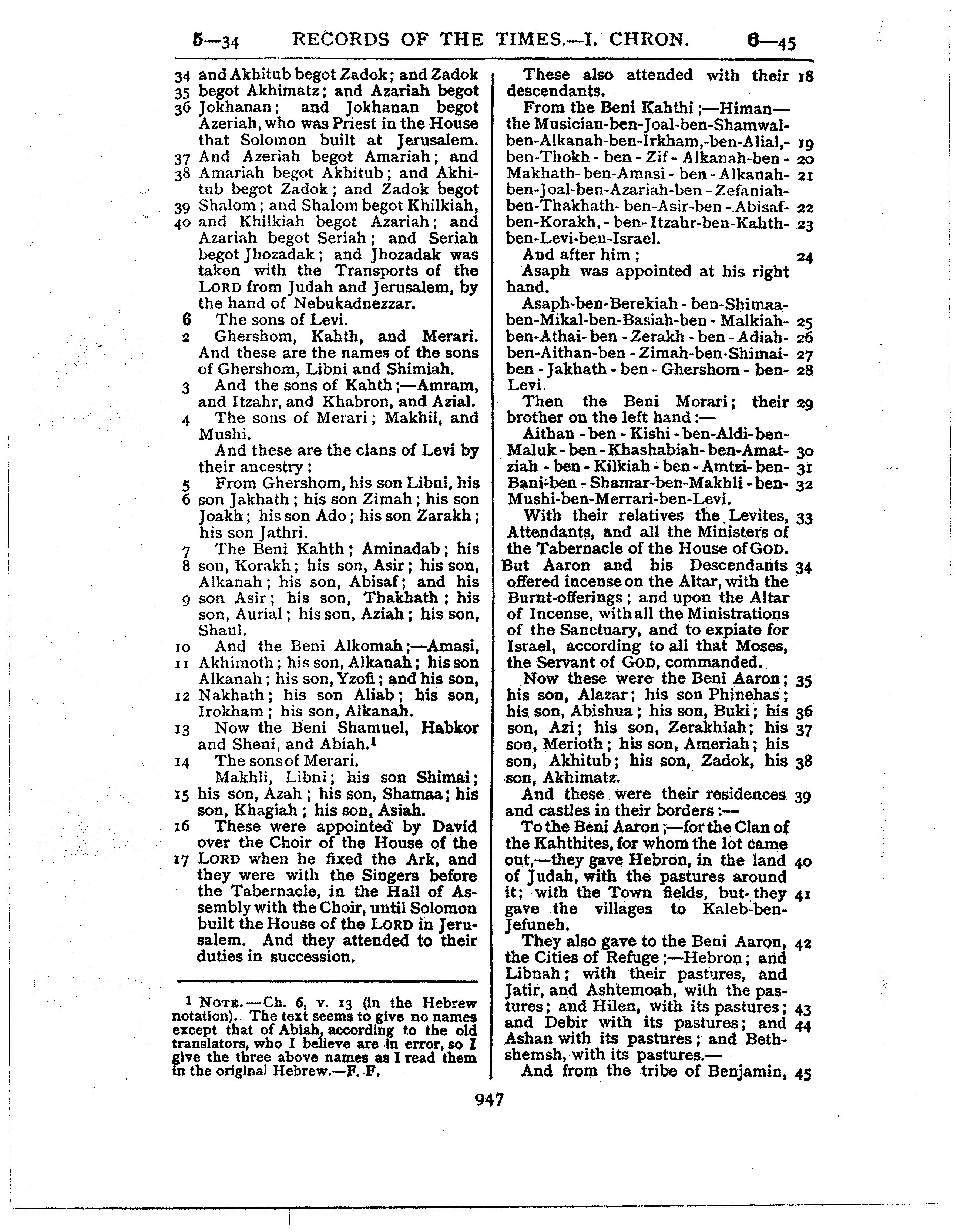 Ferrar Fenton Bible page 0947