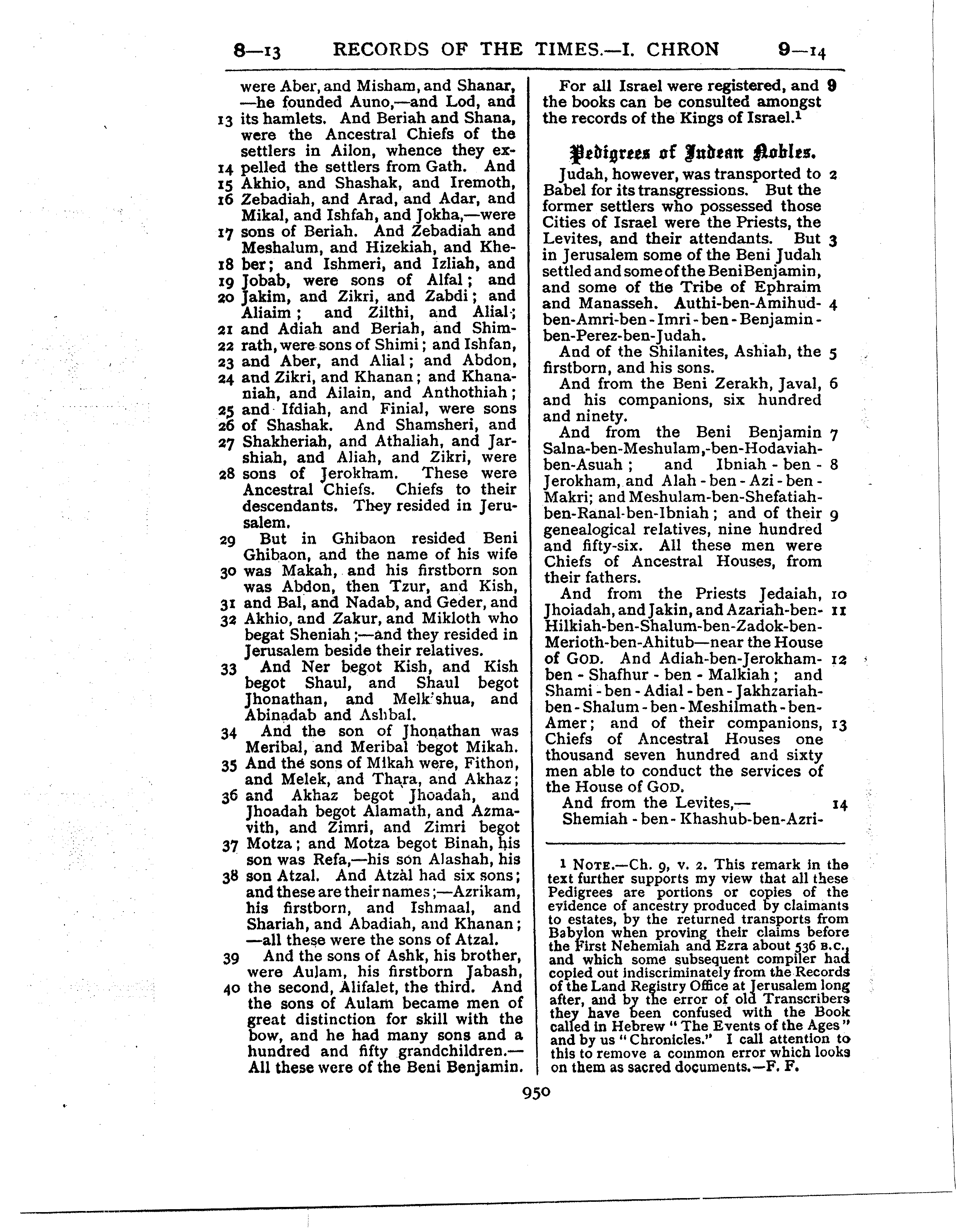 Ferrar Fenton Bible page 0950