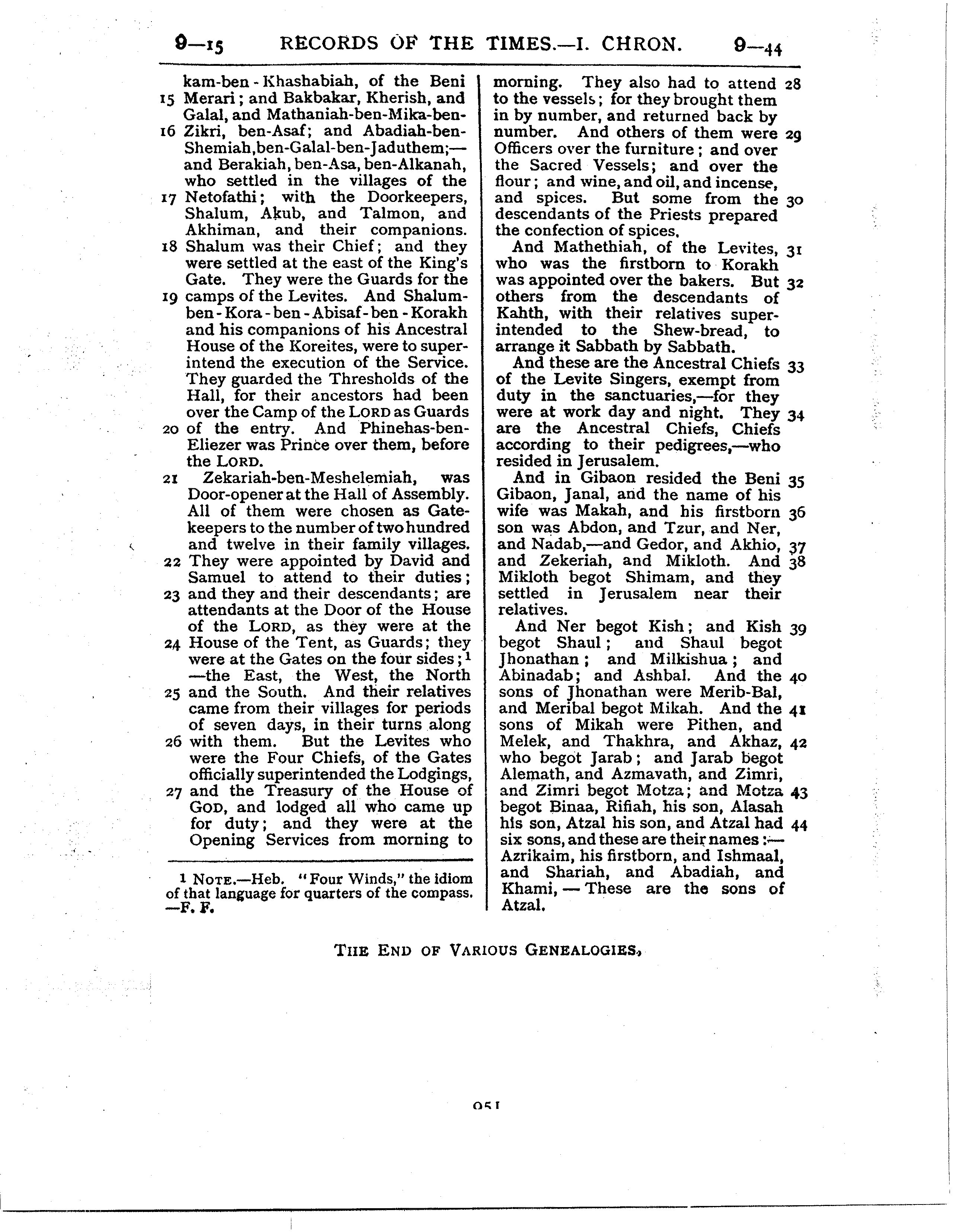 Ferrar Fenton Bible page 0951