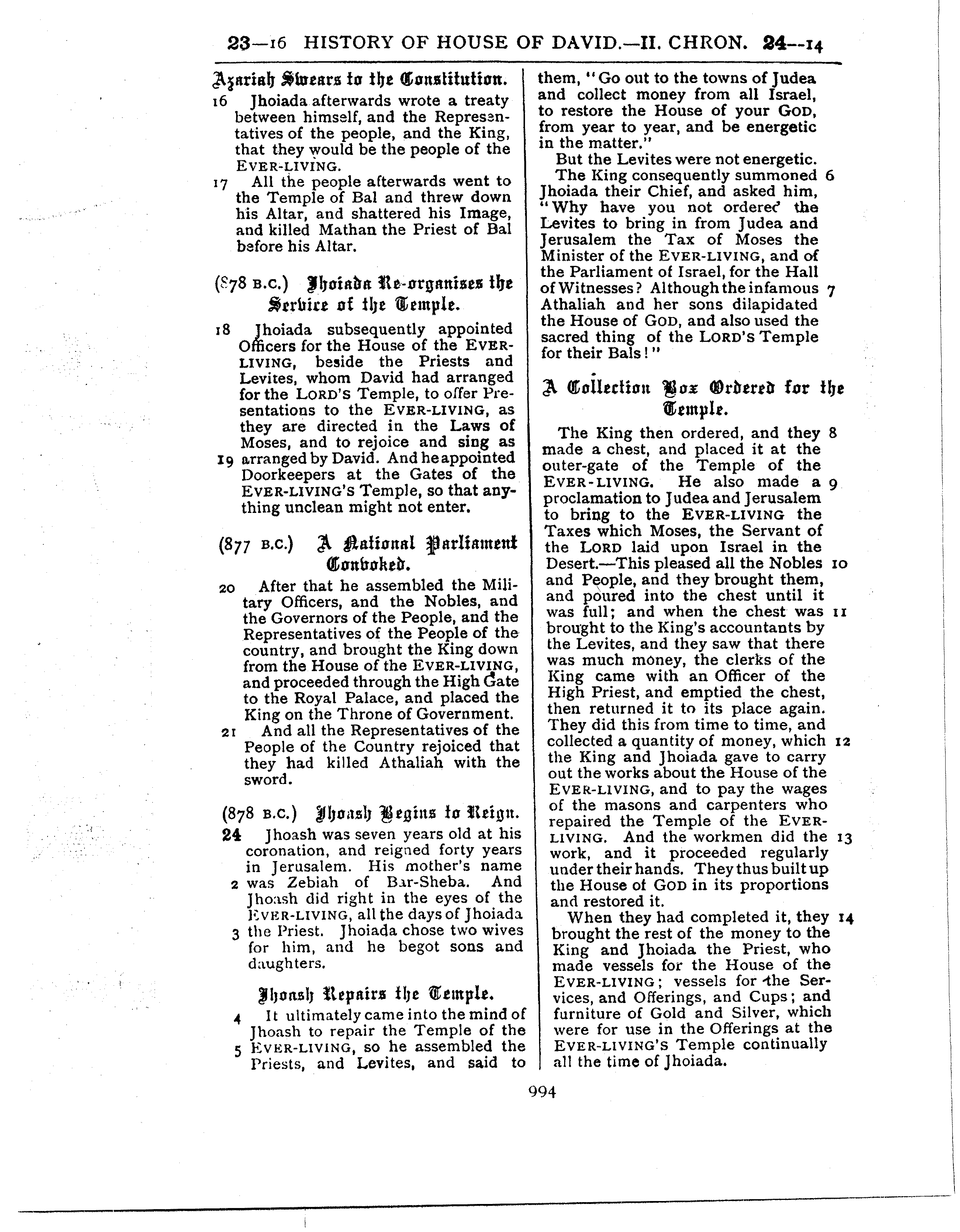 Ferrar Fenton Bible page 0994