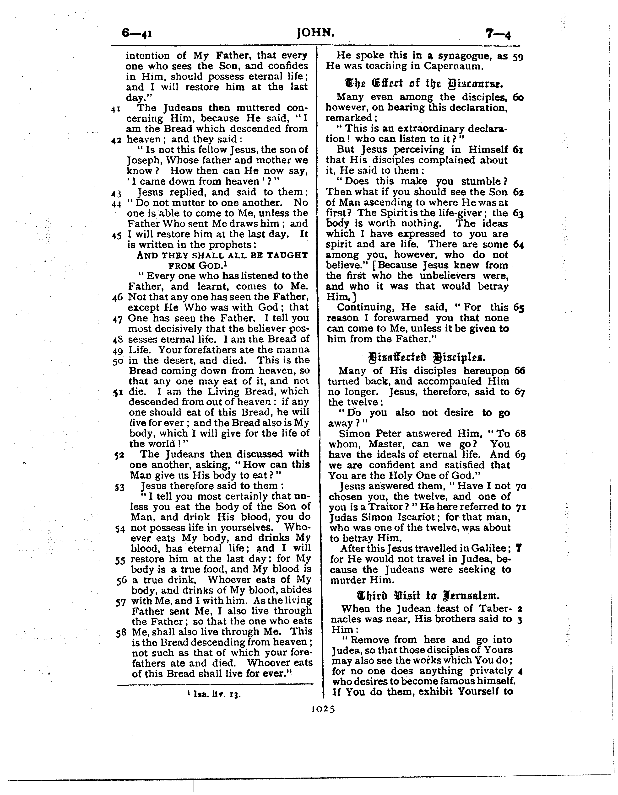 Ferrar Fenton Bible page 1025