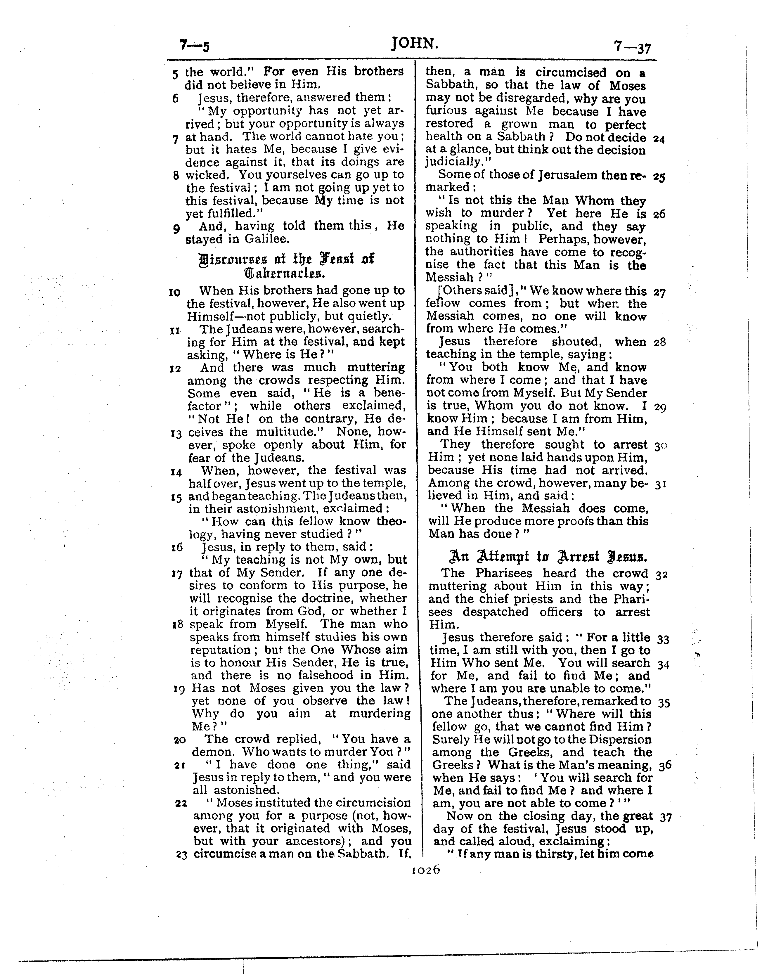 Ferrar Fenton Bible page 1026