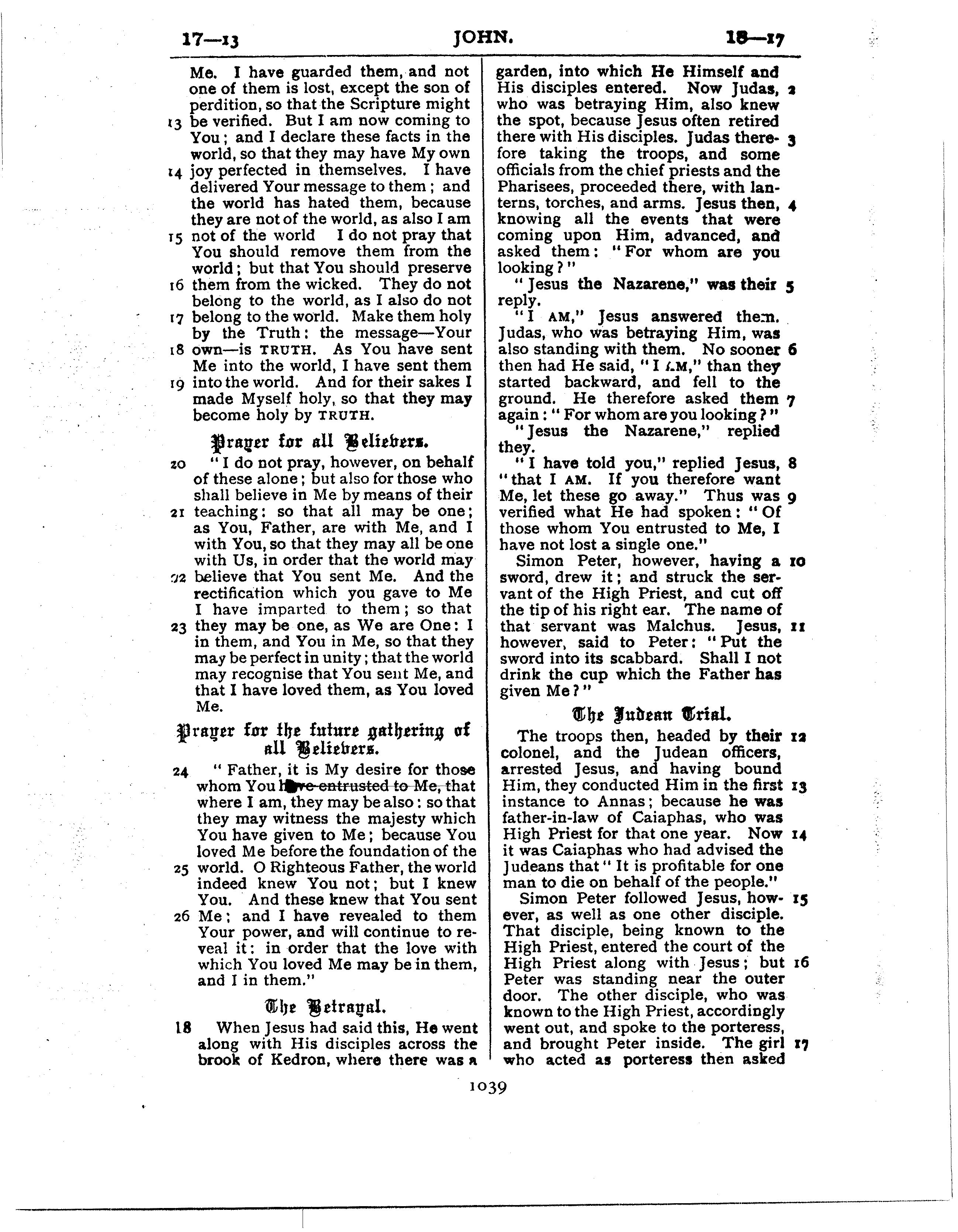 Ferrar Fenton Bible page 1039