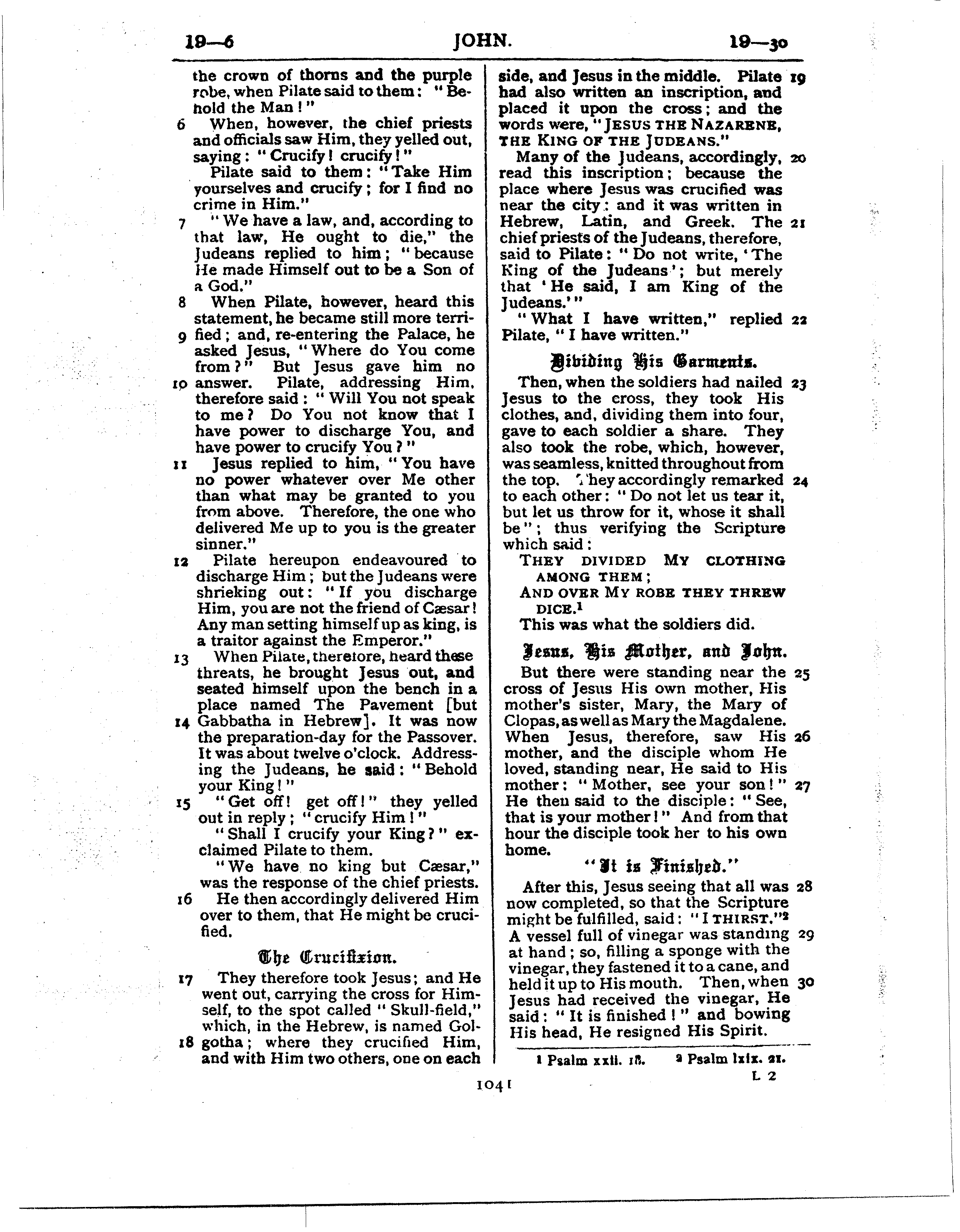 Ferrar Fenton Bible page 1041