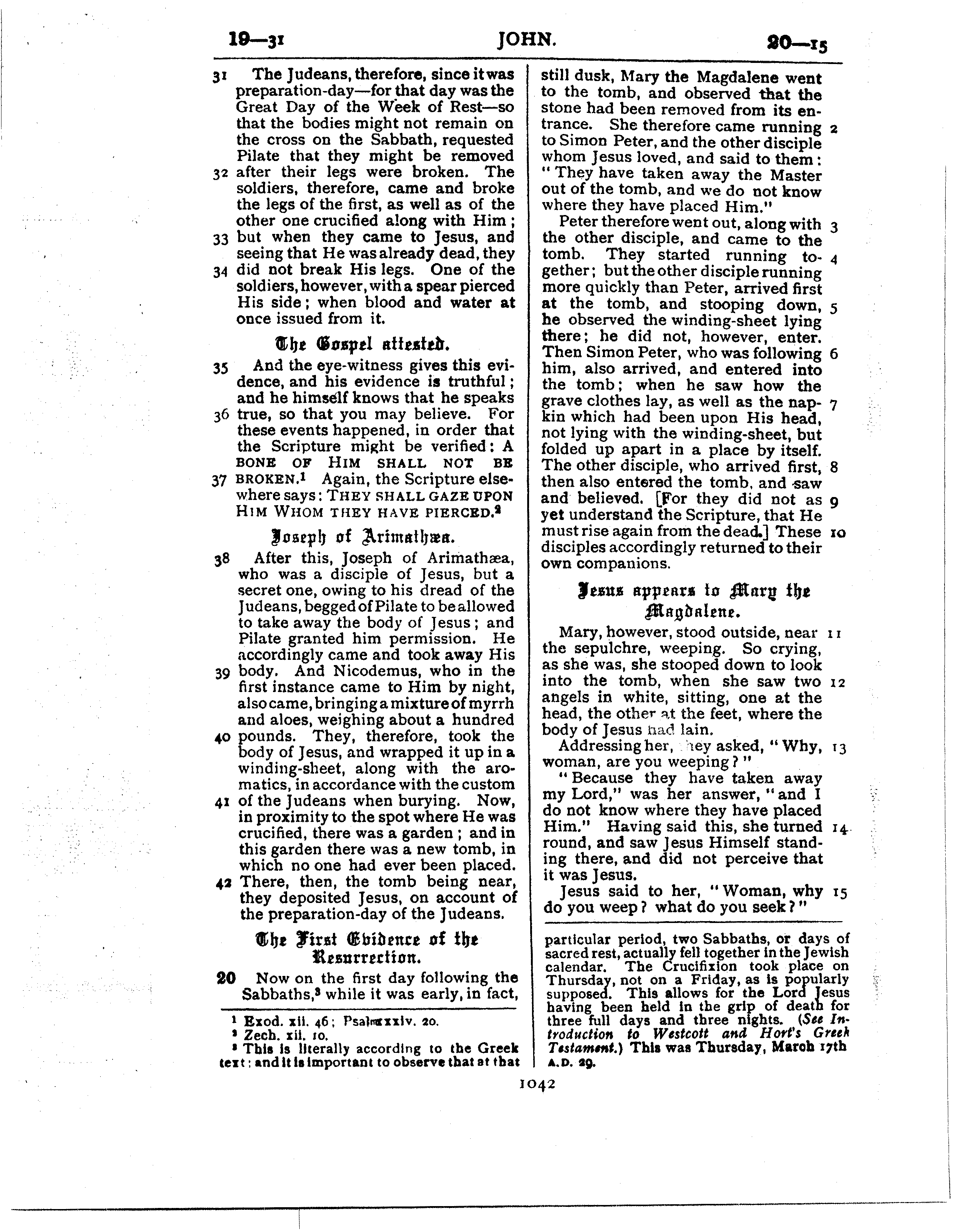 Ferrar Fenton Bible page 1042