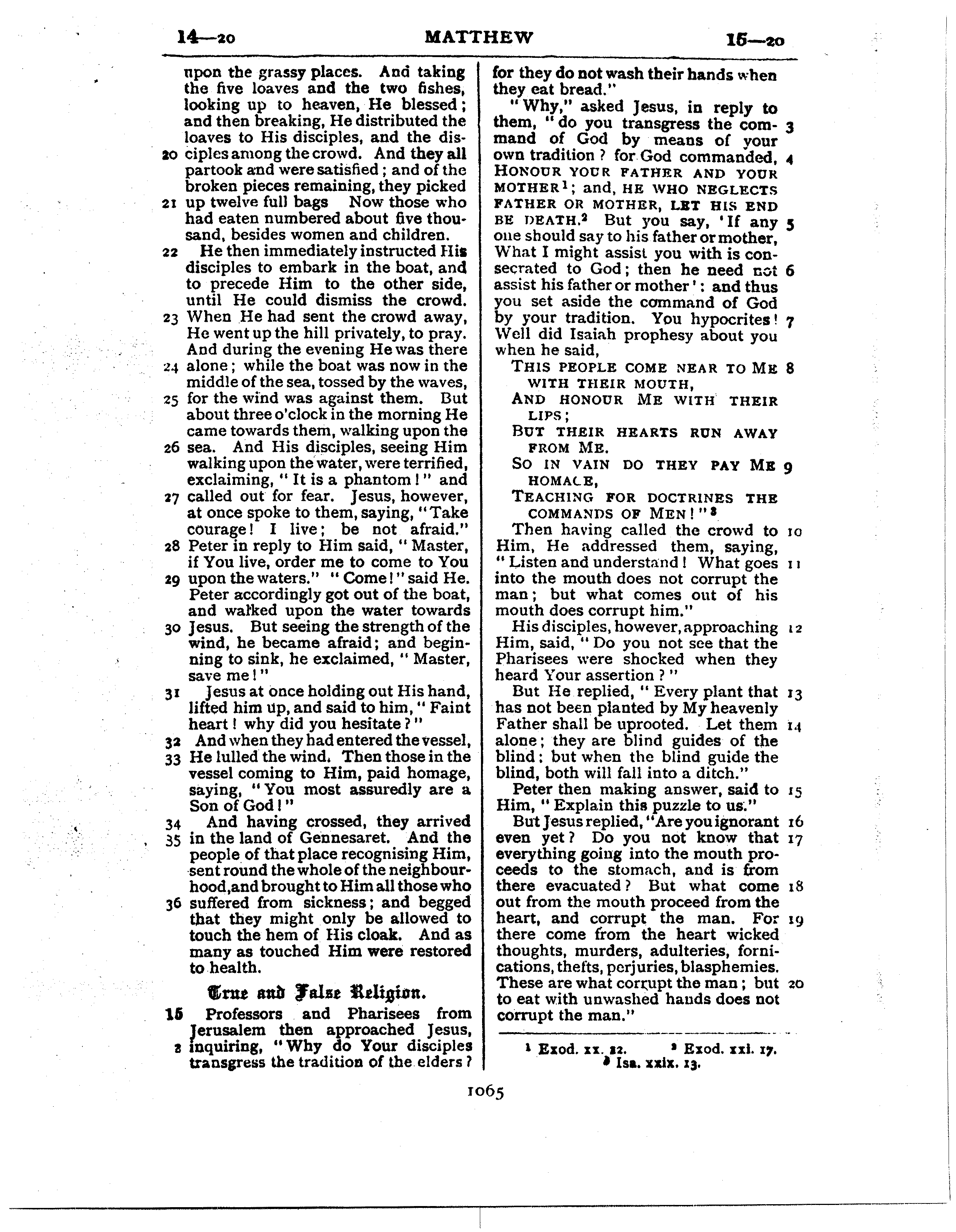 Ferrar Fenton Bible page 1065