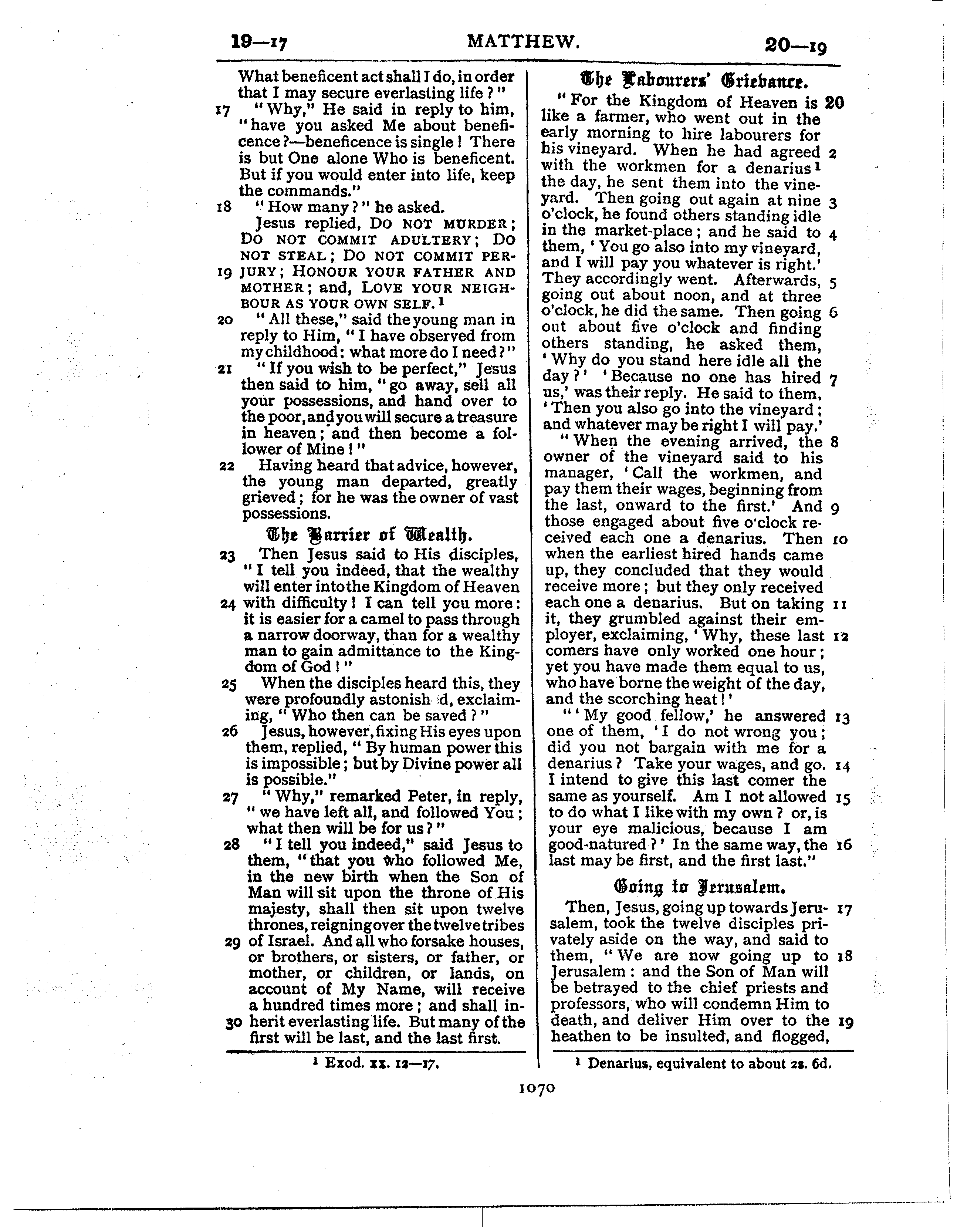 Ferrar Fenton Bible page 1070