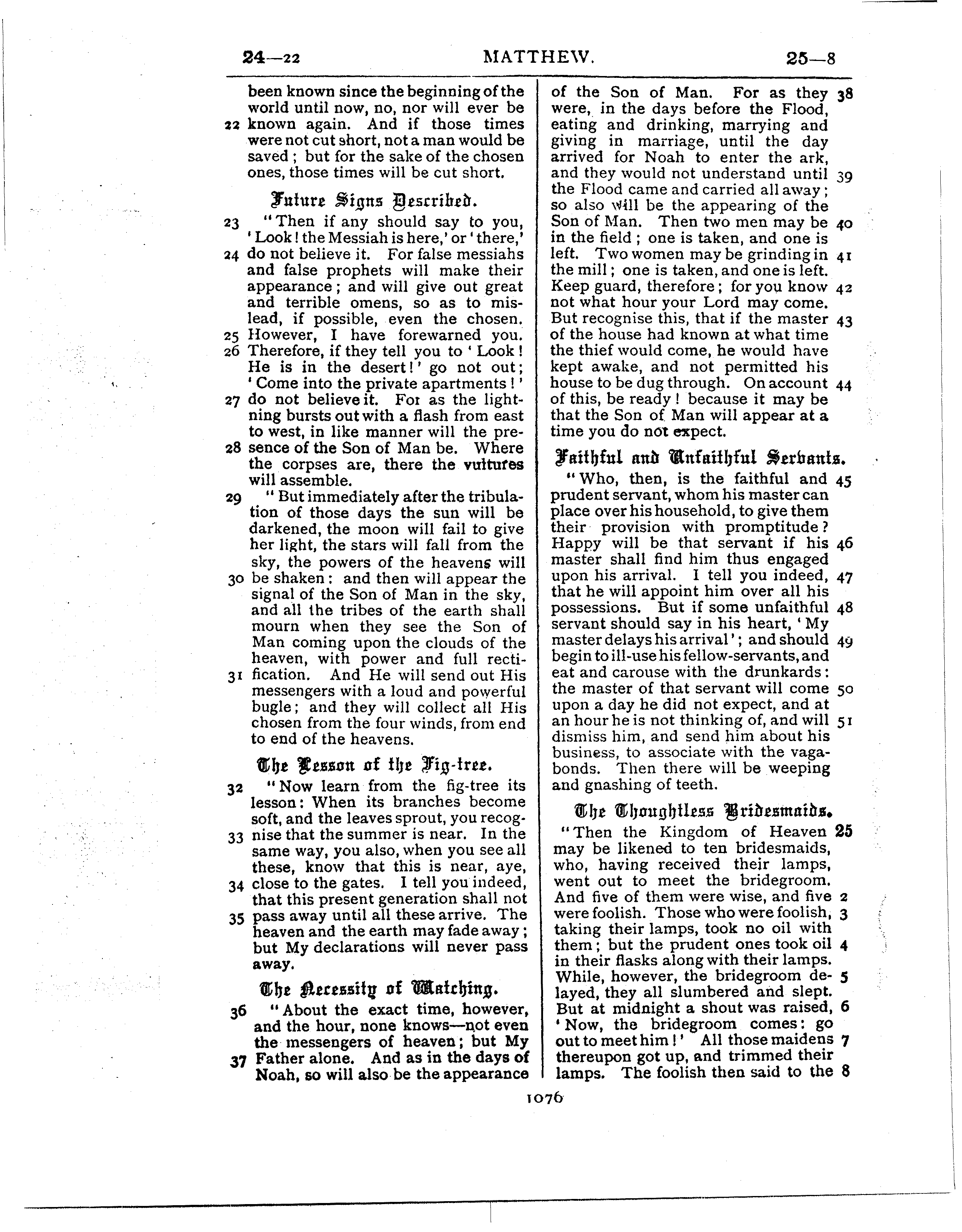 Ferrar Fenton Bible page 1076