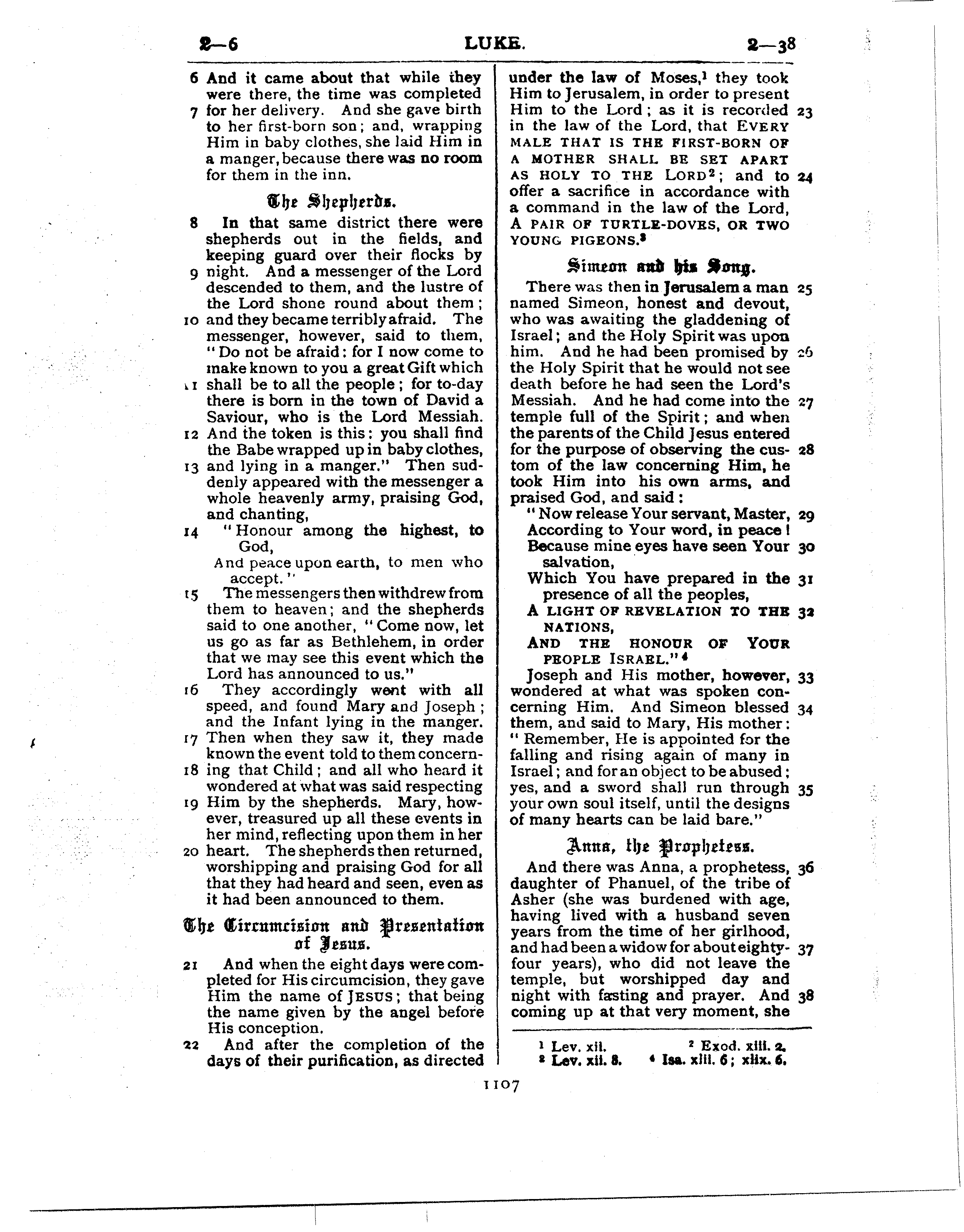 Ferrar Fenton Bible page 1107