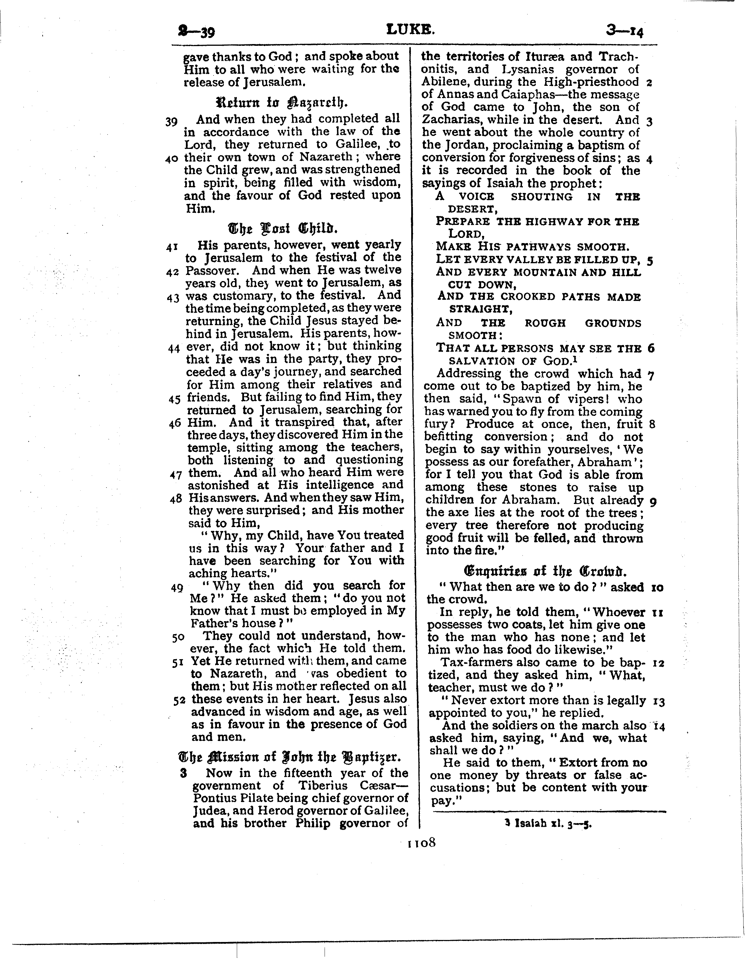 Ferrar Fenton Bible page 1108