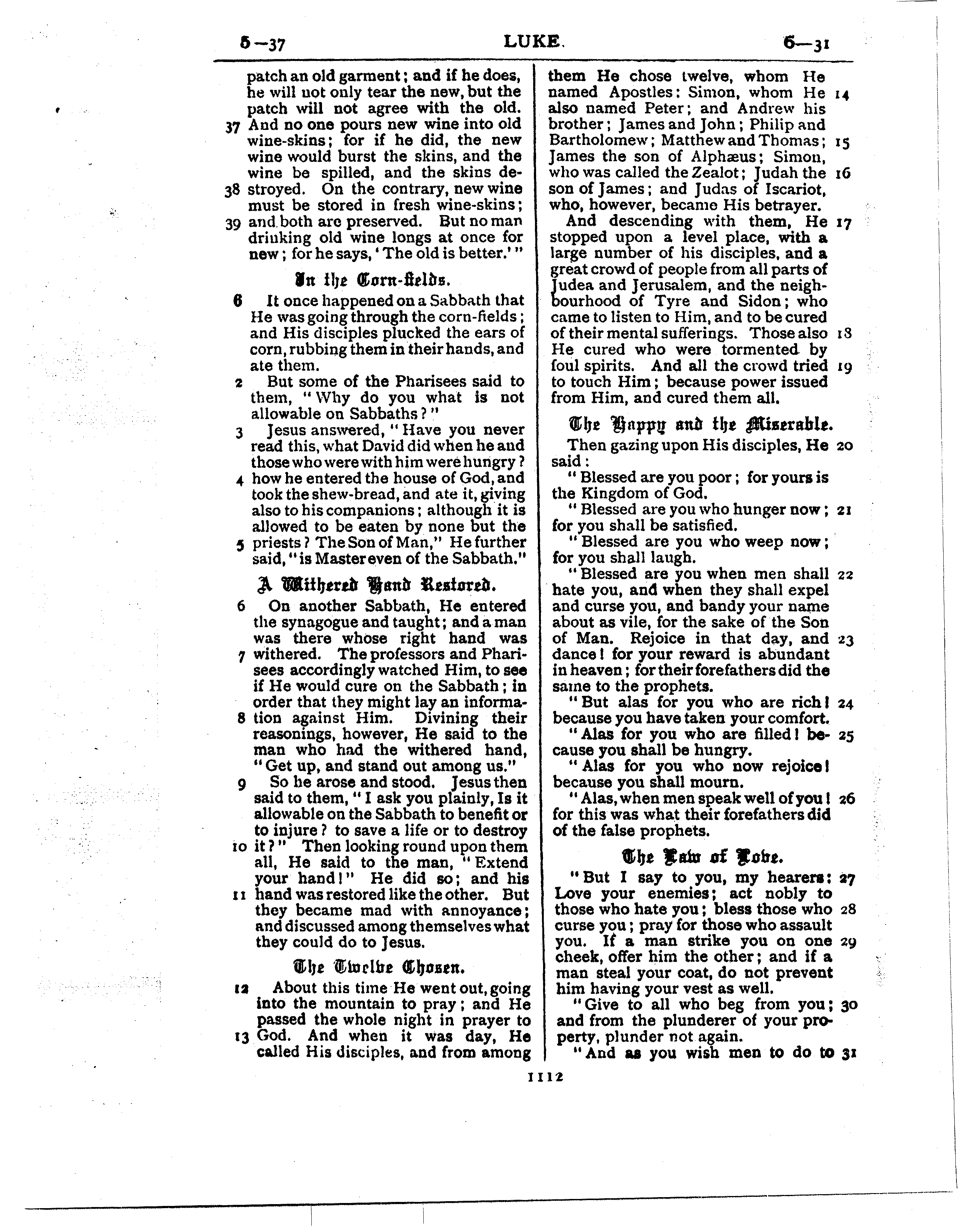 Ferrar Fenton Bible page 1112