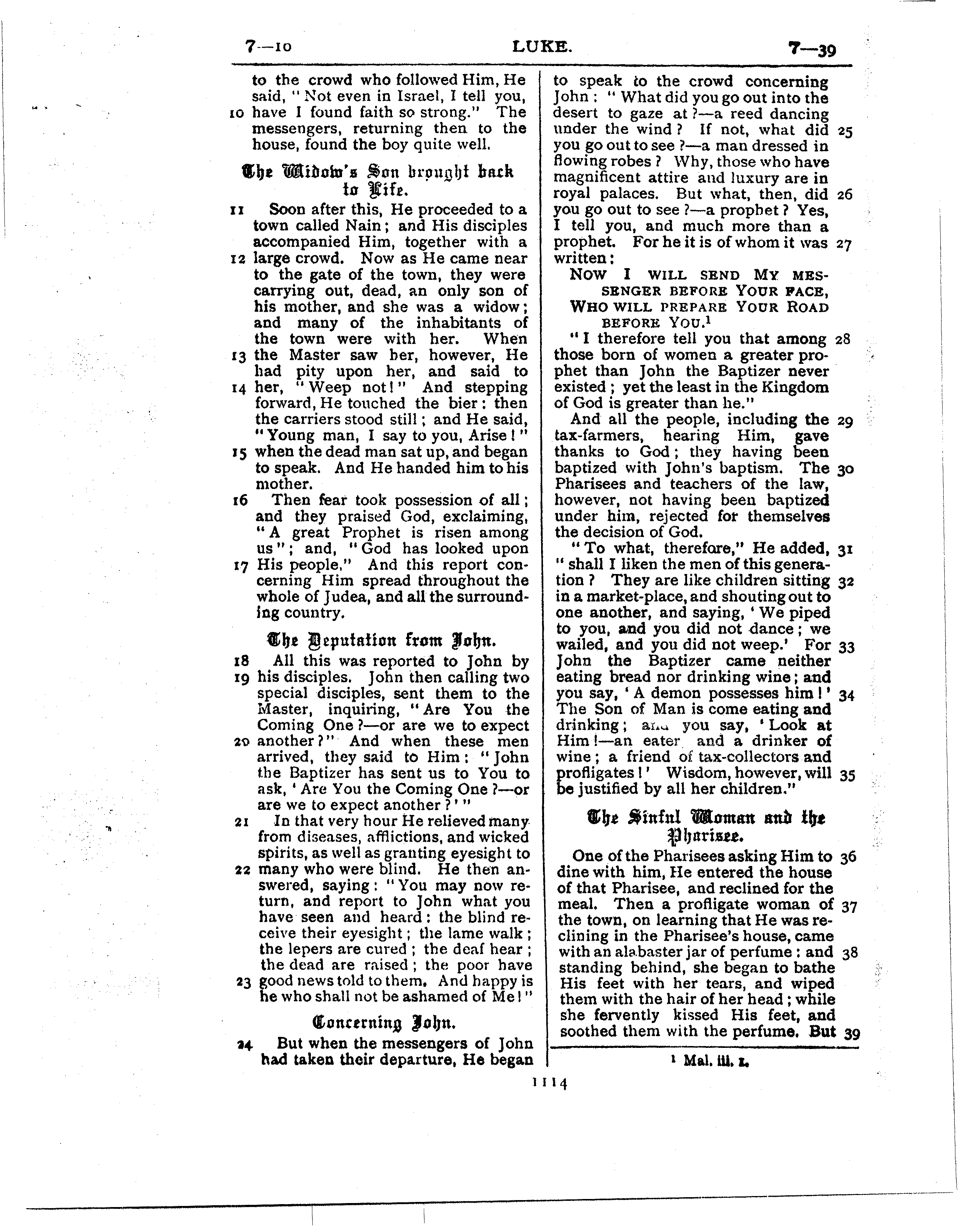 Ferrar Fenton Bible page 1114