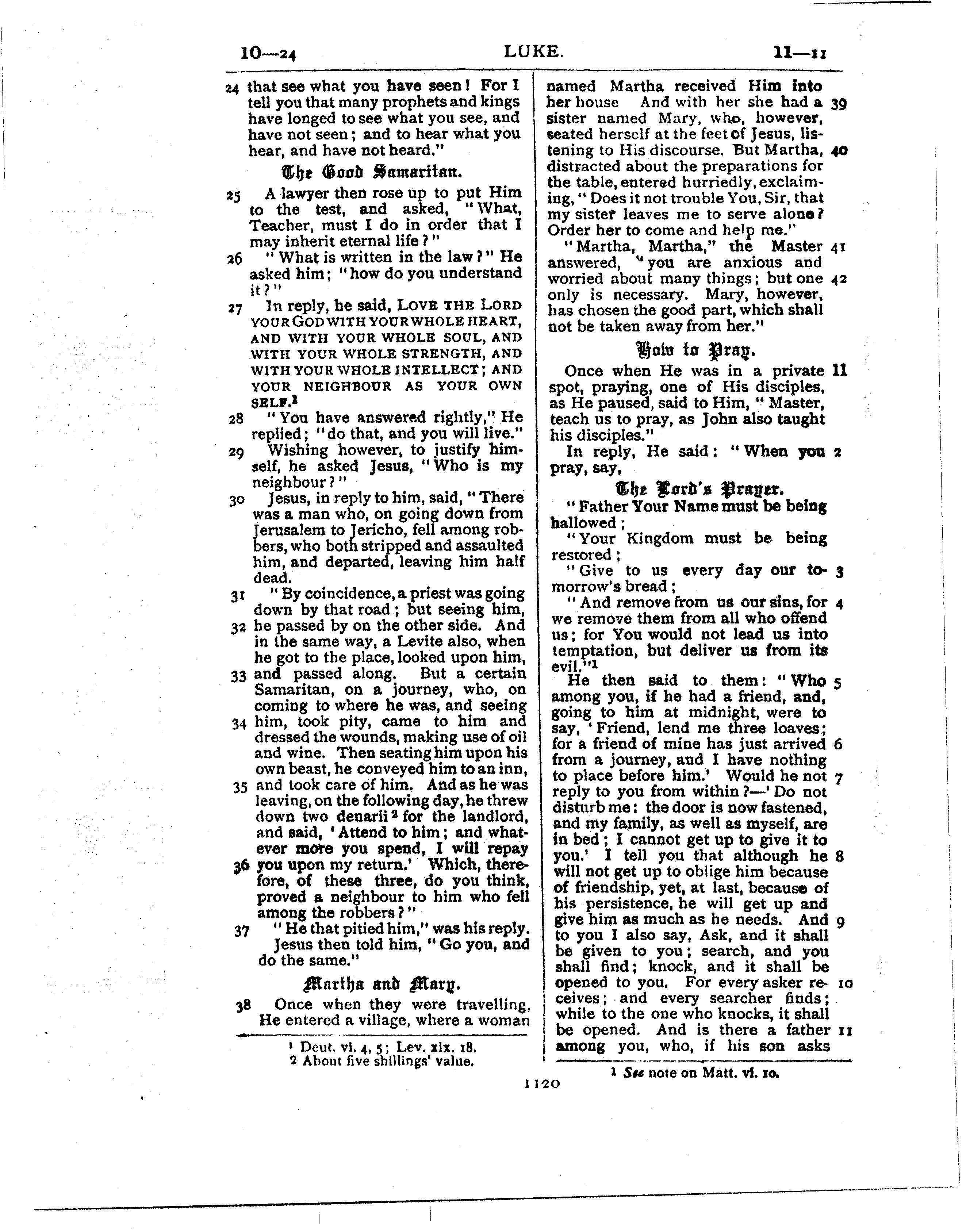 Ferrar Fenton Bible page 1120