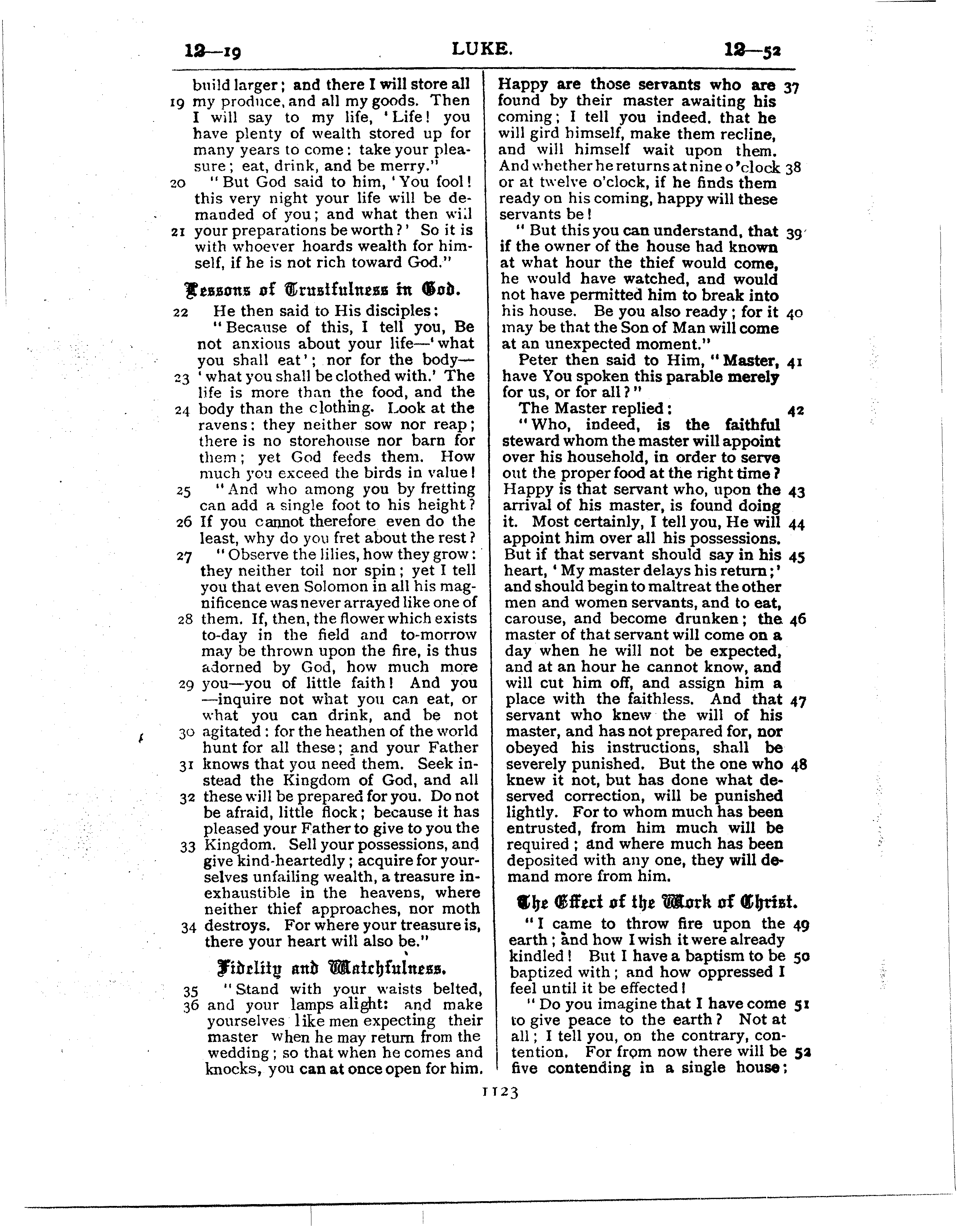 Ferrar Fenton Bible page 1123