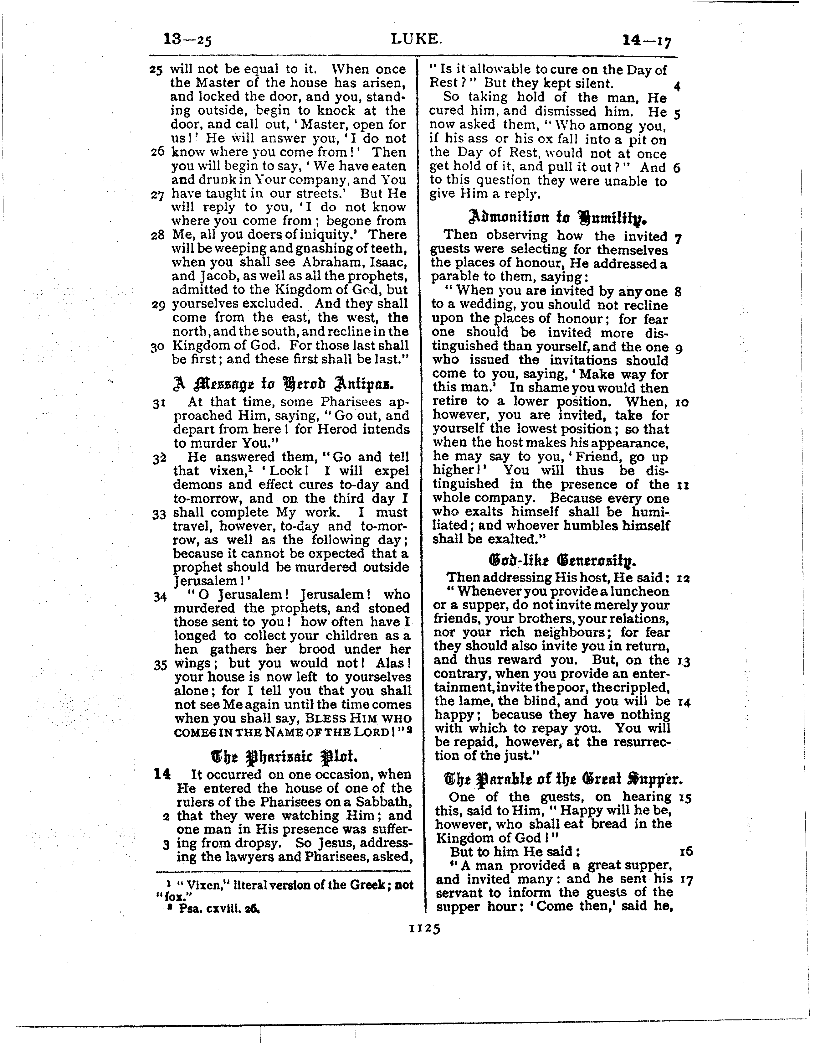 Ferrar Fenton Bible page 1125