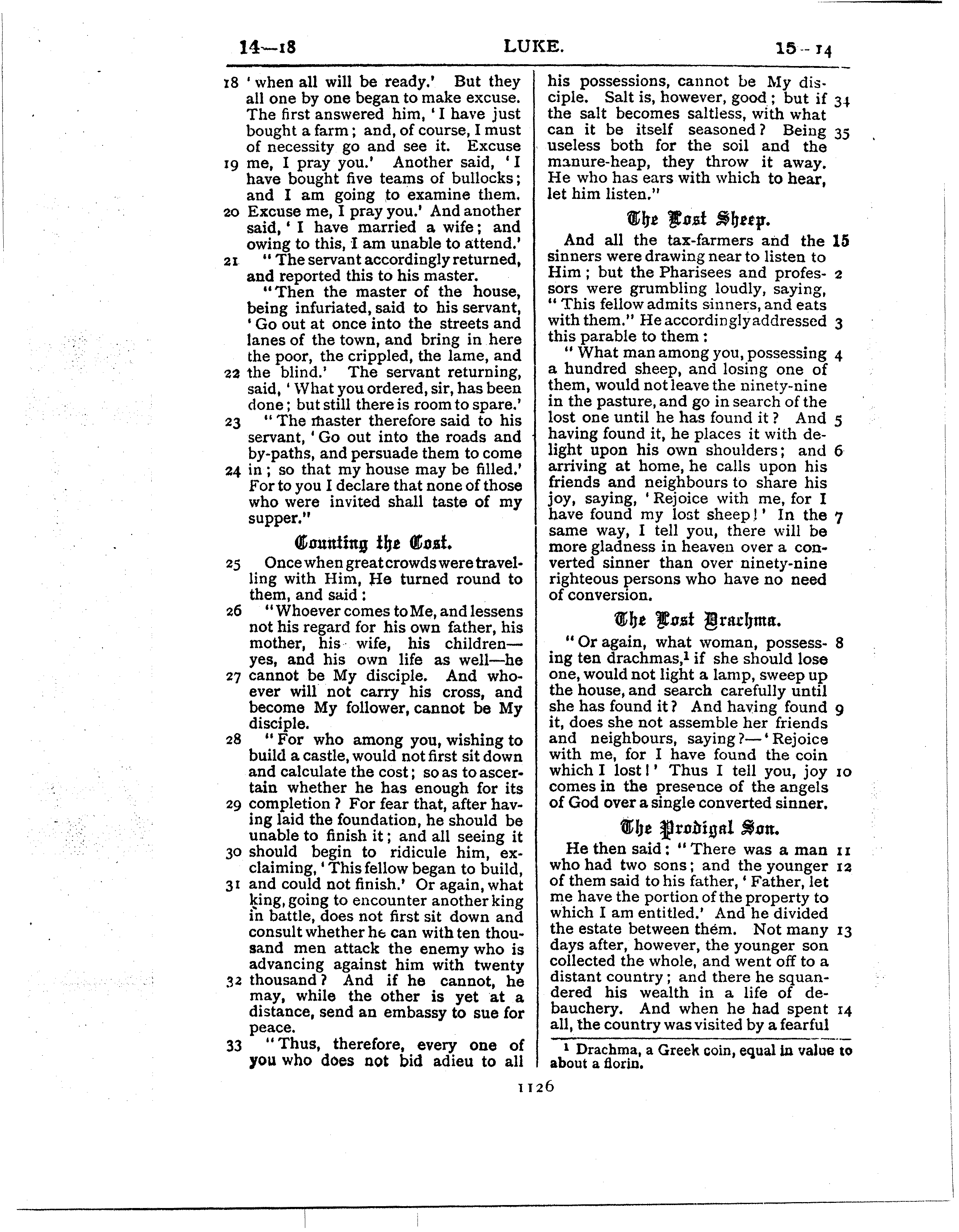 Ferrar Fenton Bible page 1126