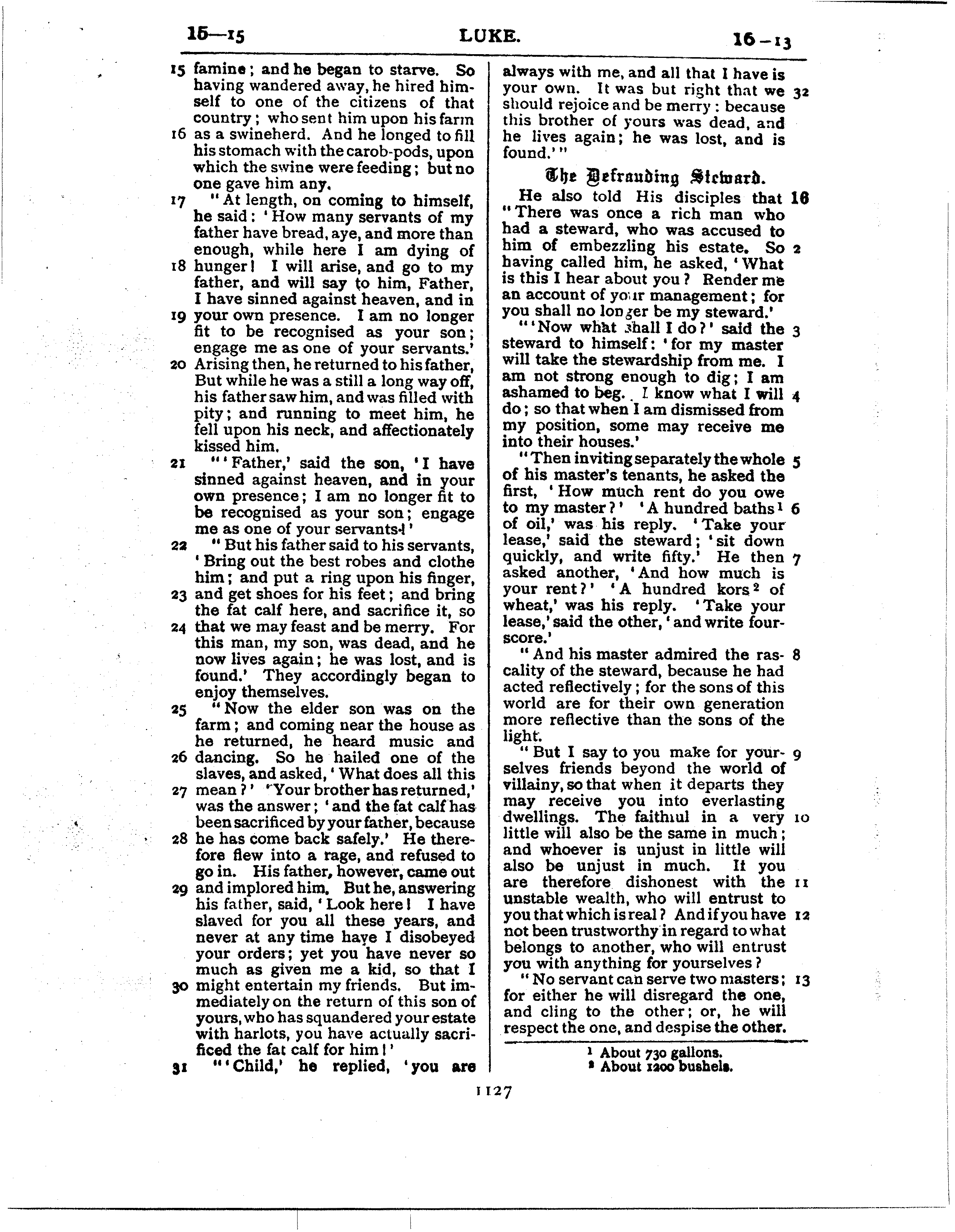 Ferrar Fenton Bible page 1127