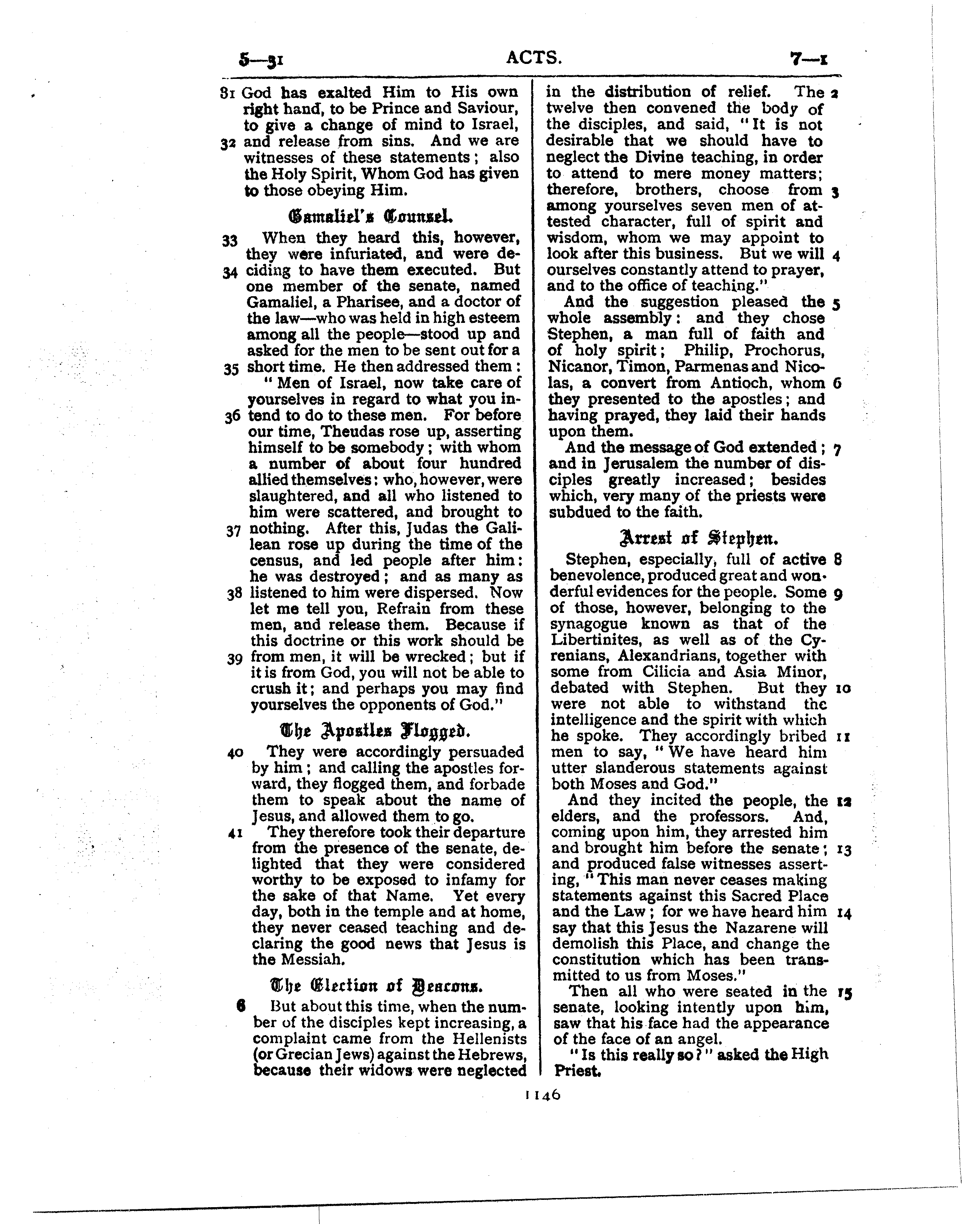 Ferrar Fenton Bible page 1146