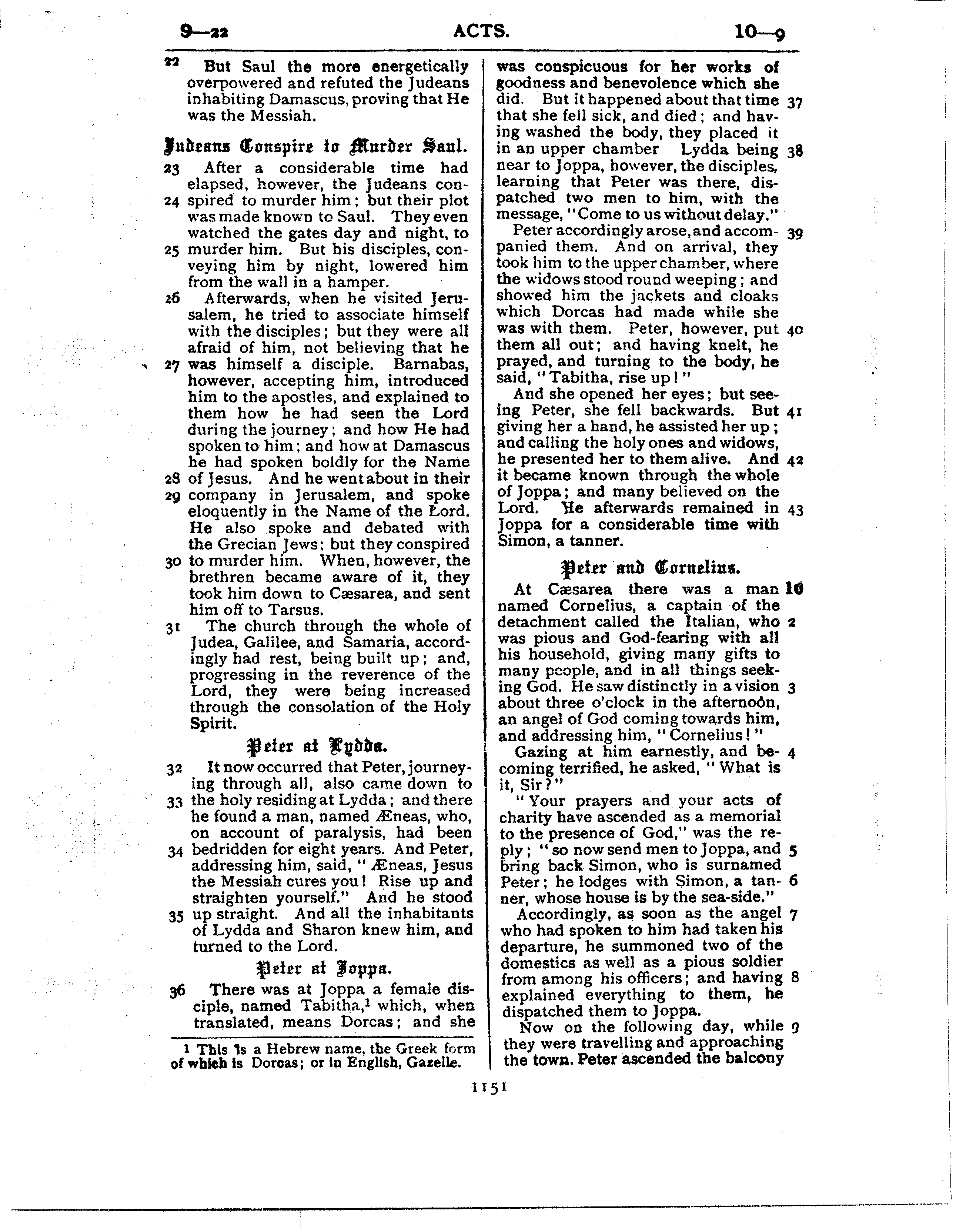 Ferrar Fenton Bible page 1151