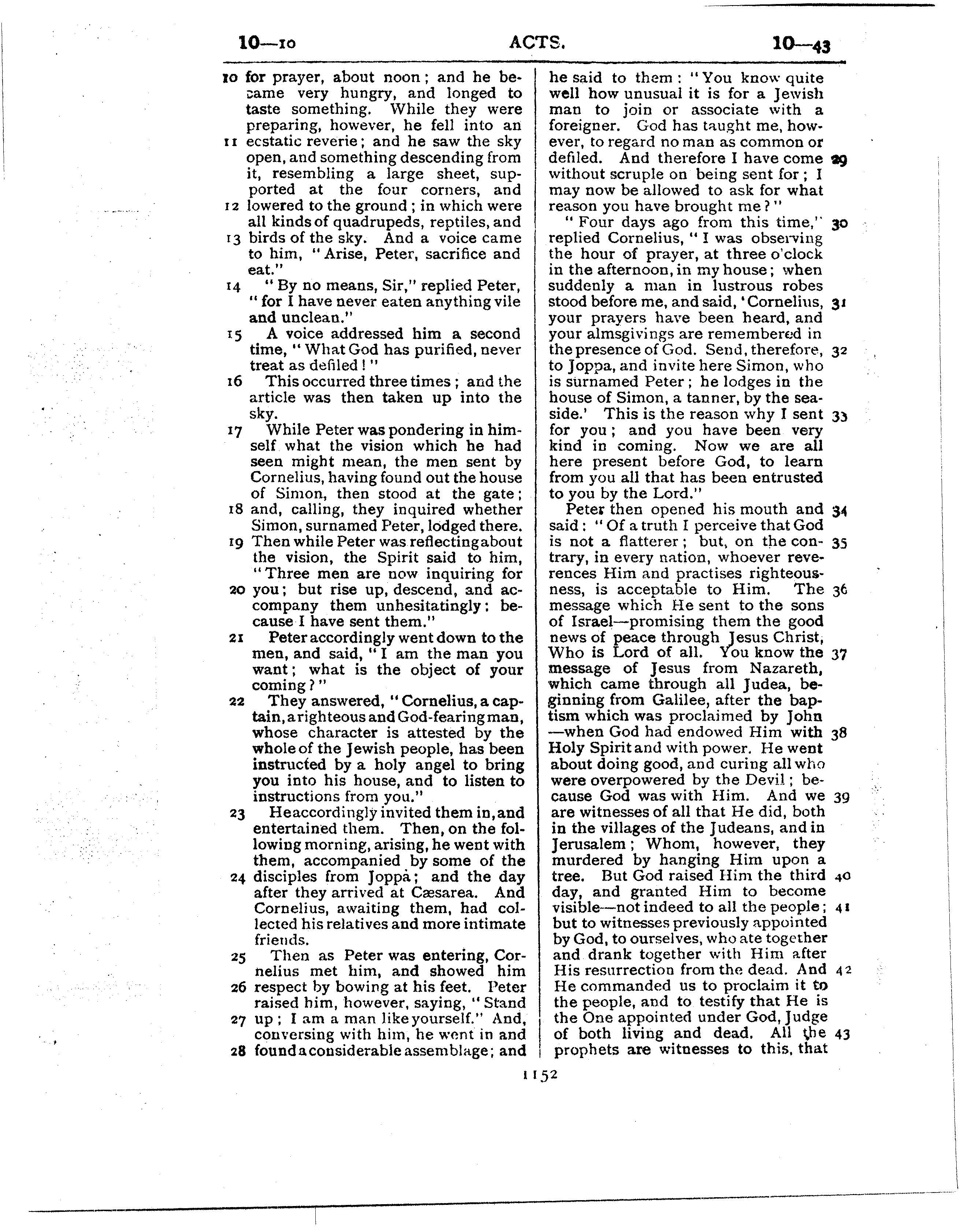Ferrar Fenton Bible page 1152