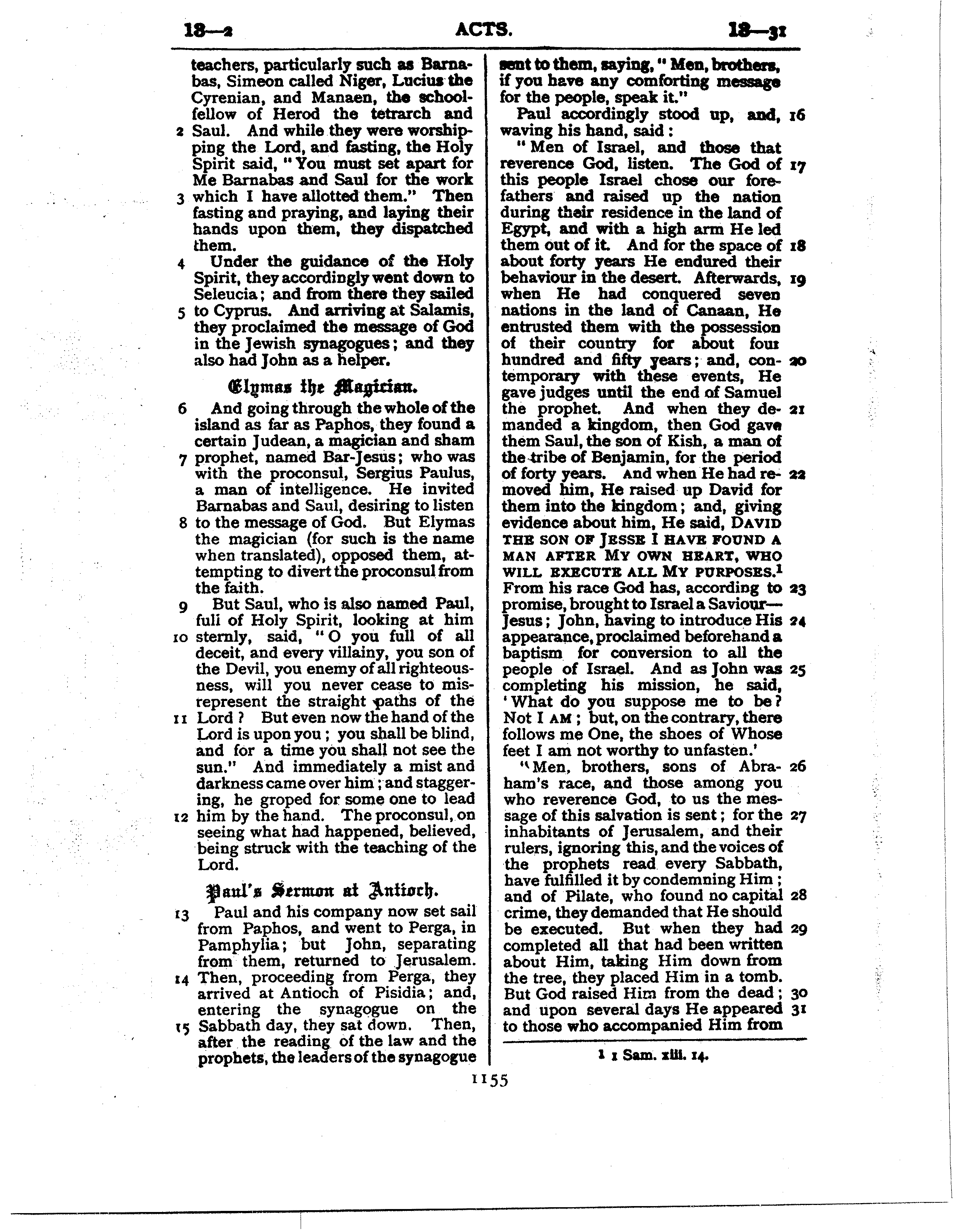 Ferrar Fenton Bible page 1155