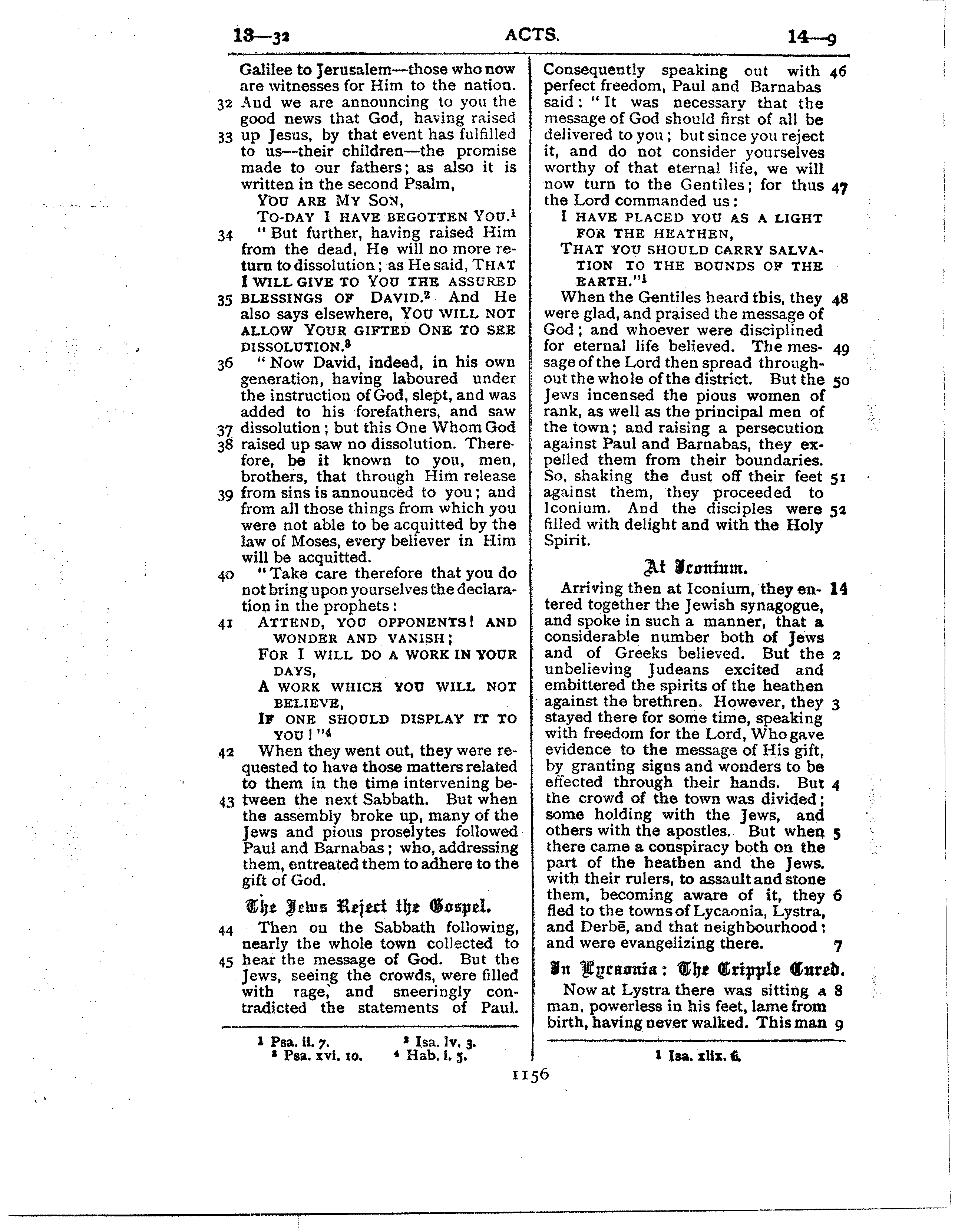 Ferrar Fenton Bible page 1156