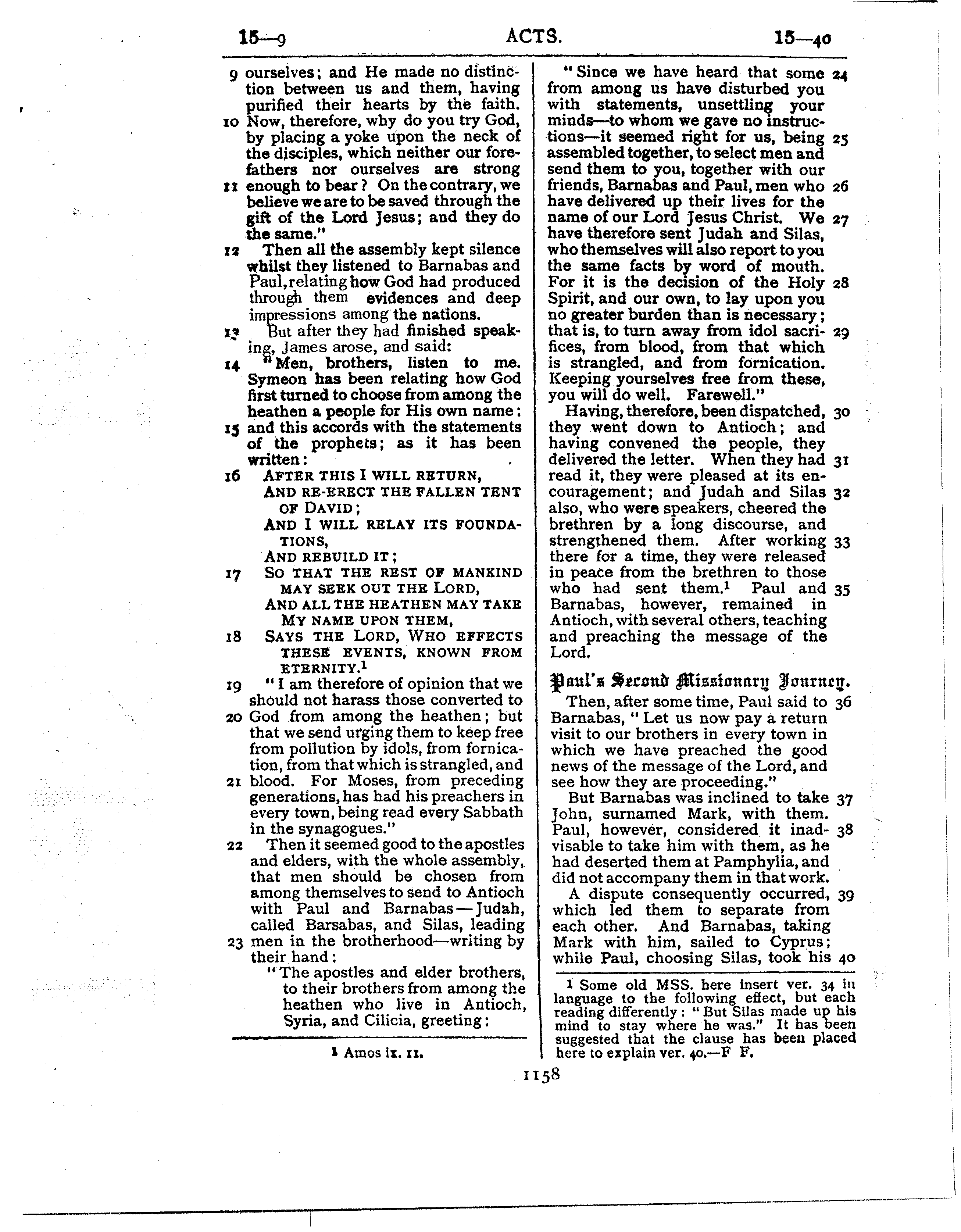 Ferrar Fenton Bible page 1158