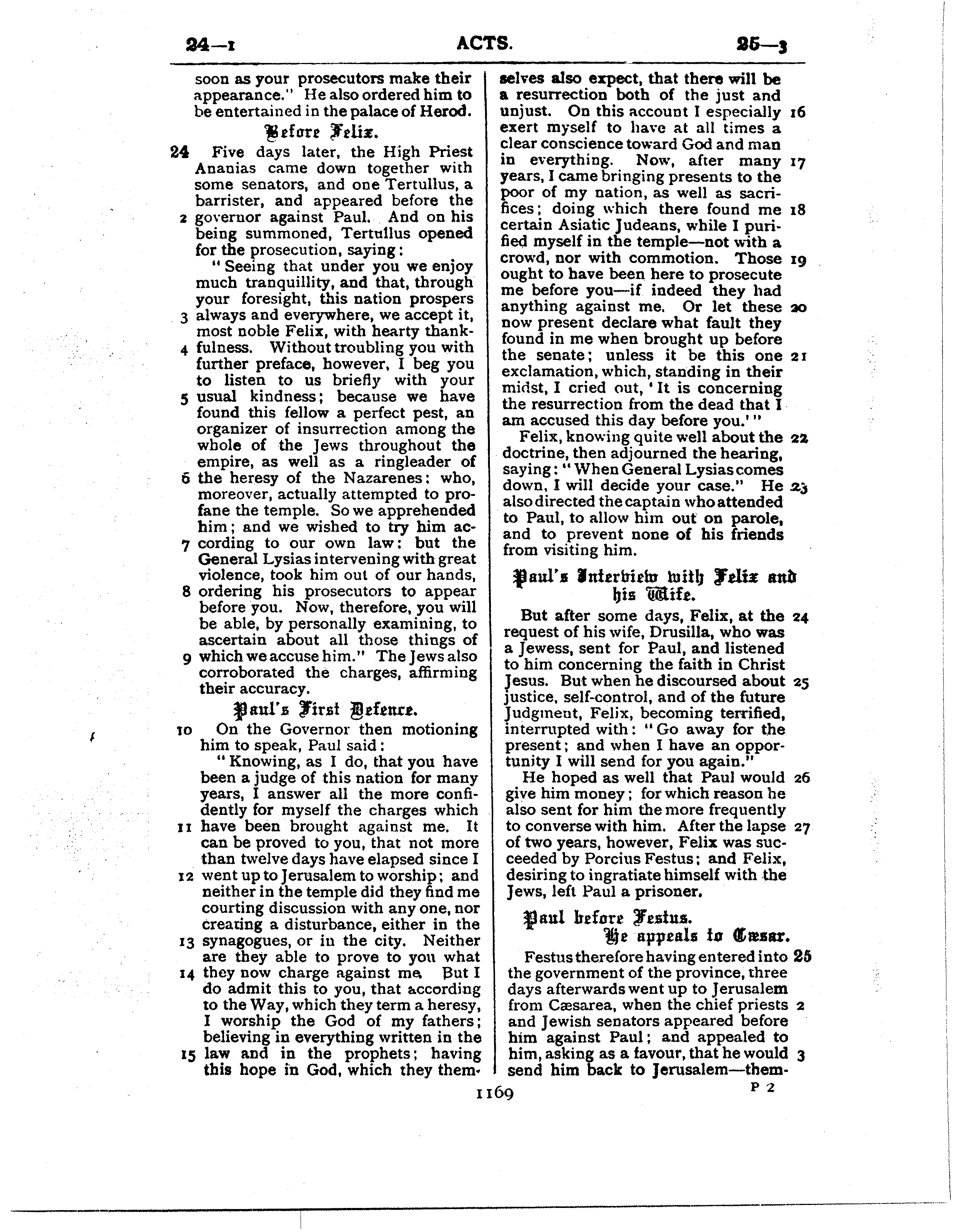 Ferrar Fenton Bible page 1169