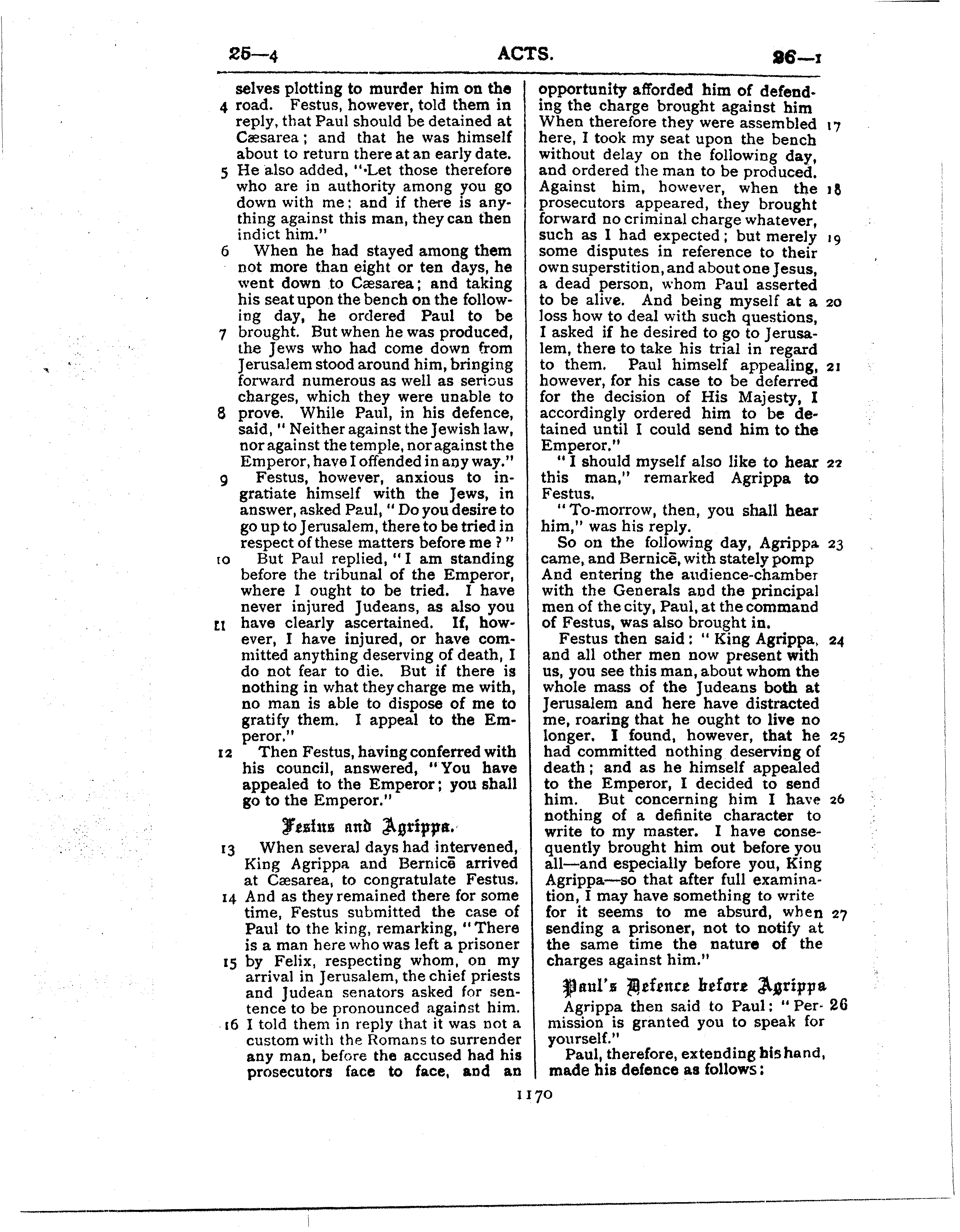 Ferrar Fenton Bible page 1170