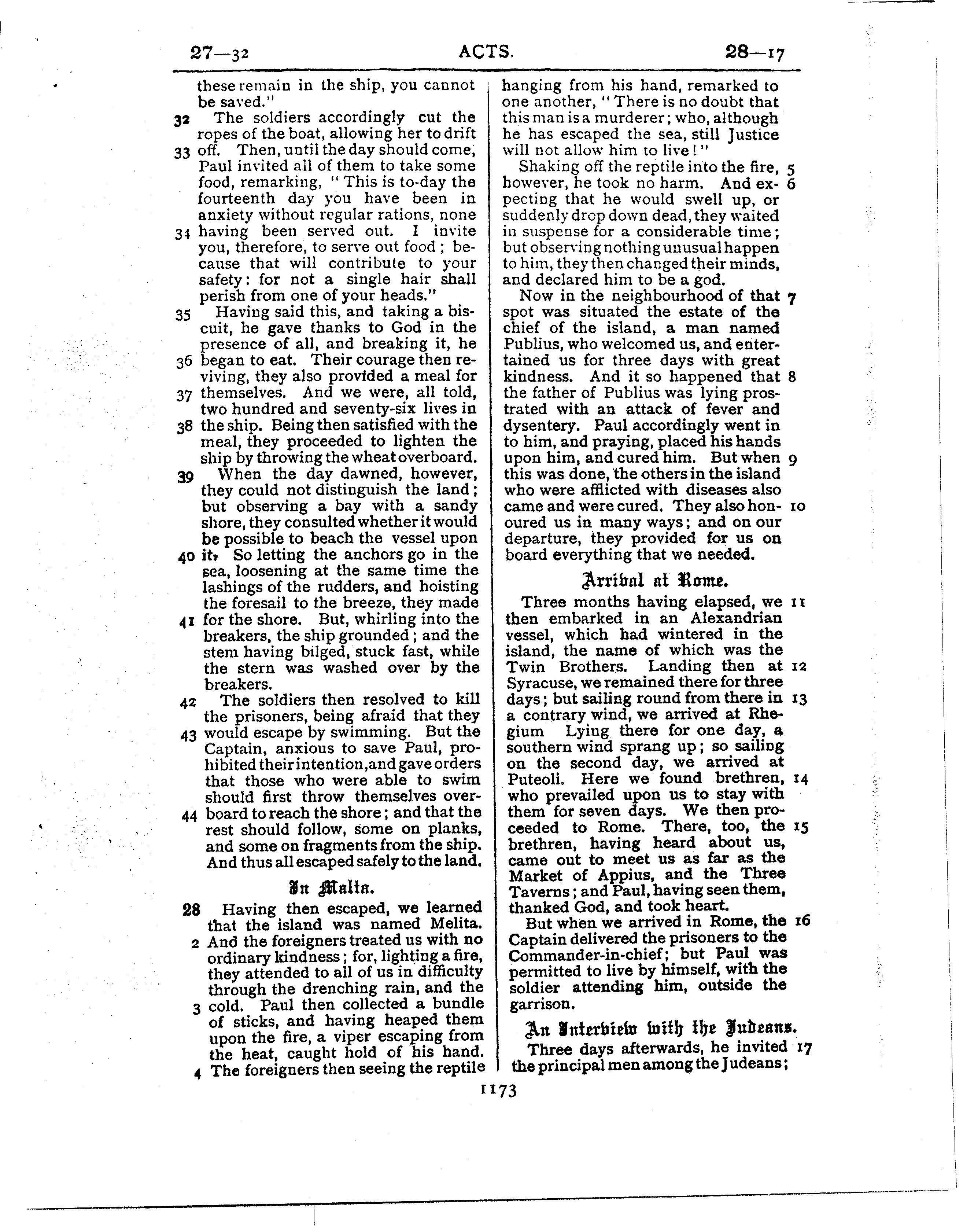 Ferrar Fenton Bible page 1173