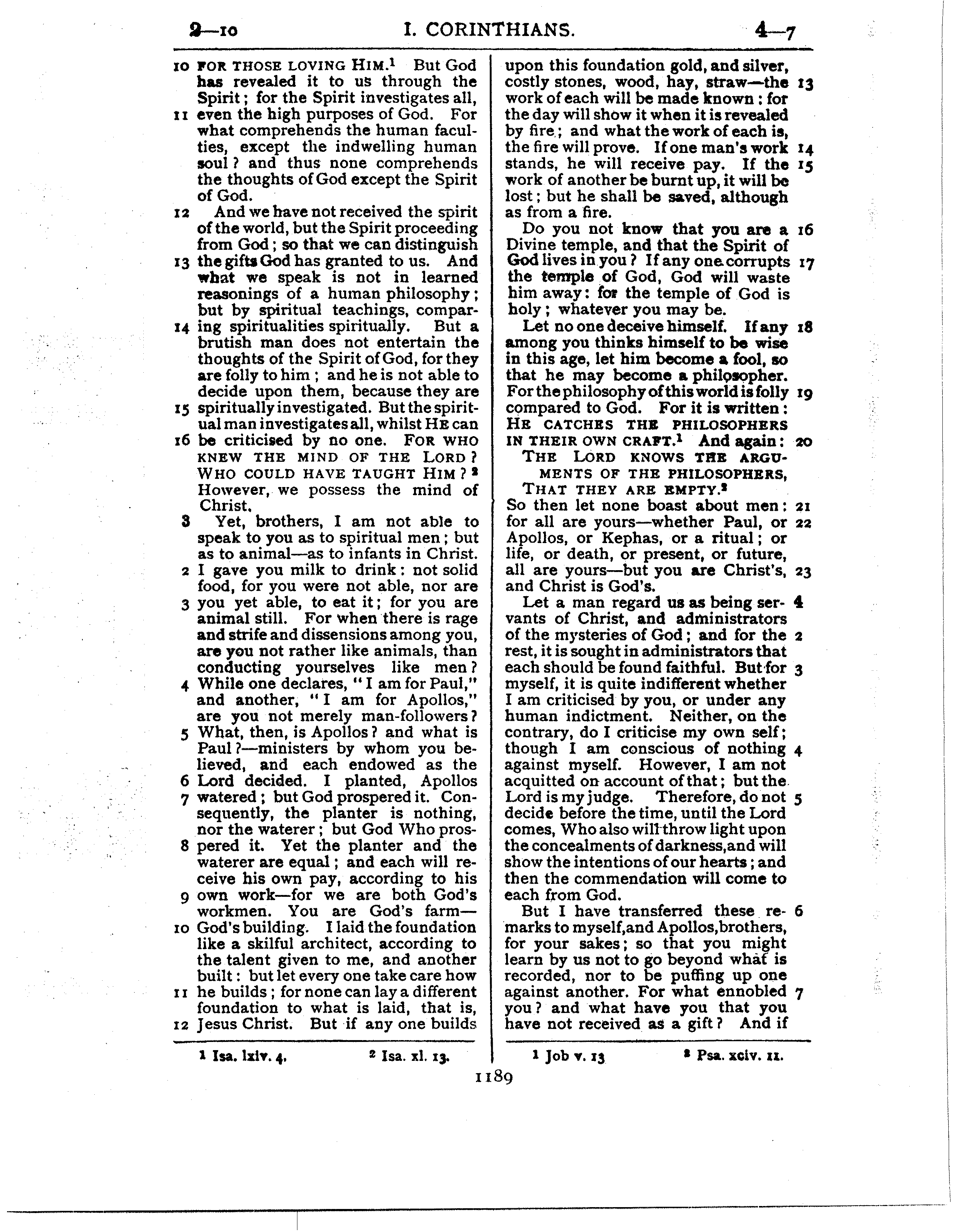 Ferrar Fenton Bible page 1189