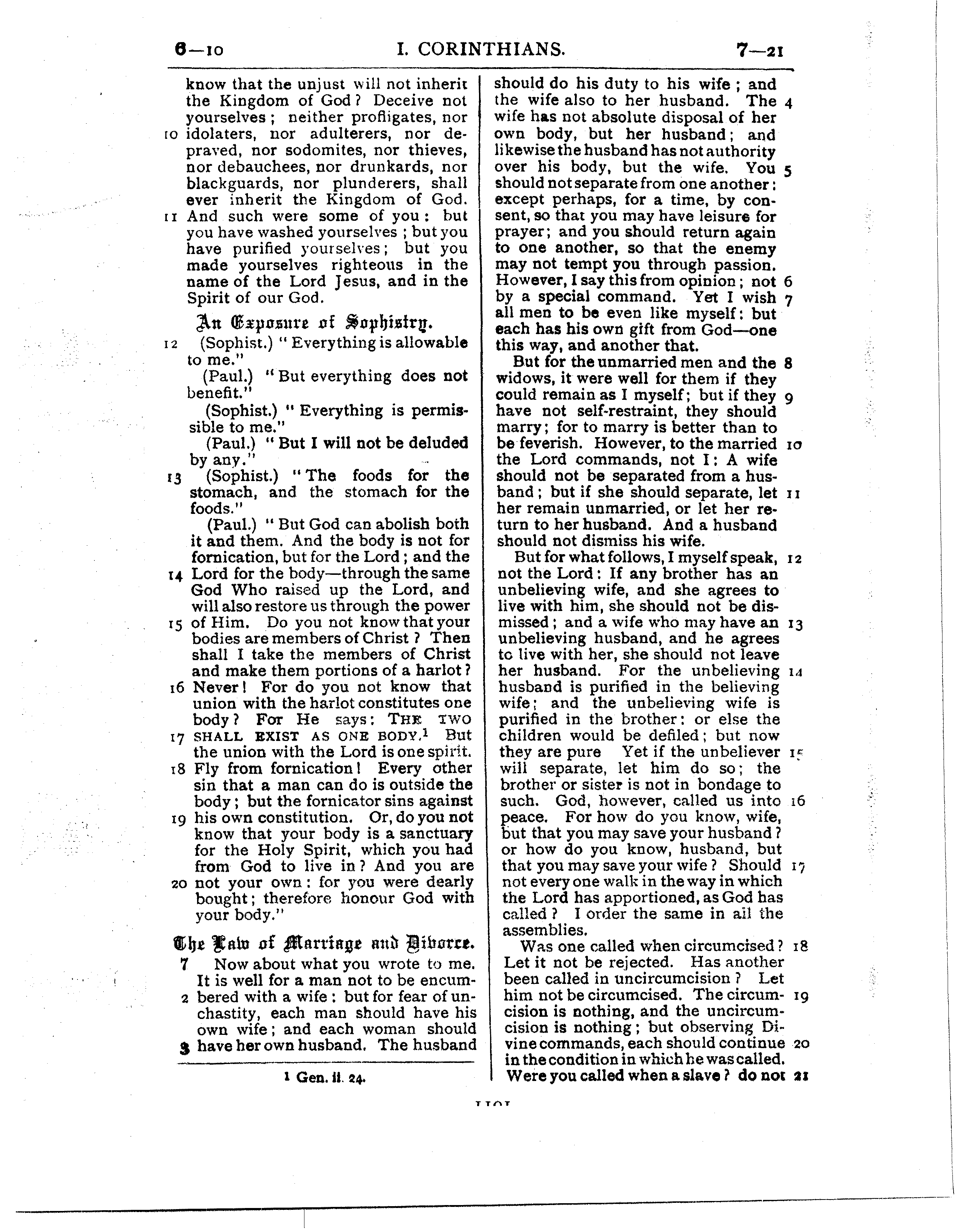 Ferrar Fenton Bible page 1191