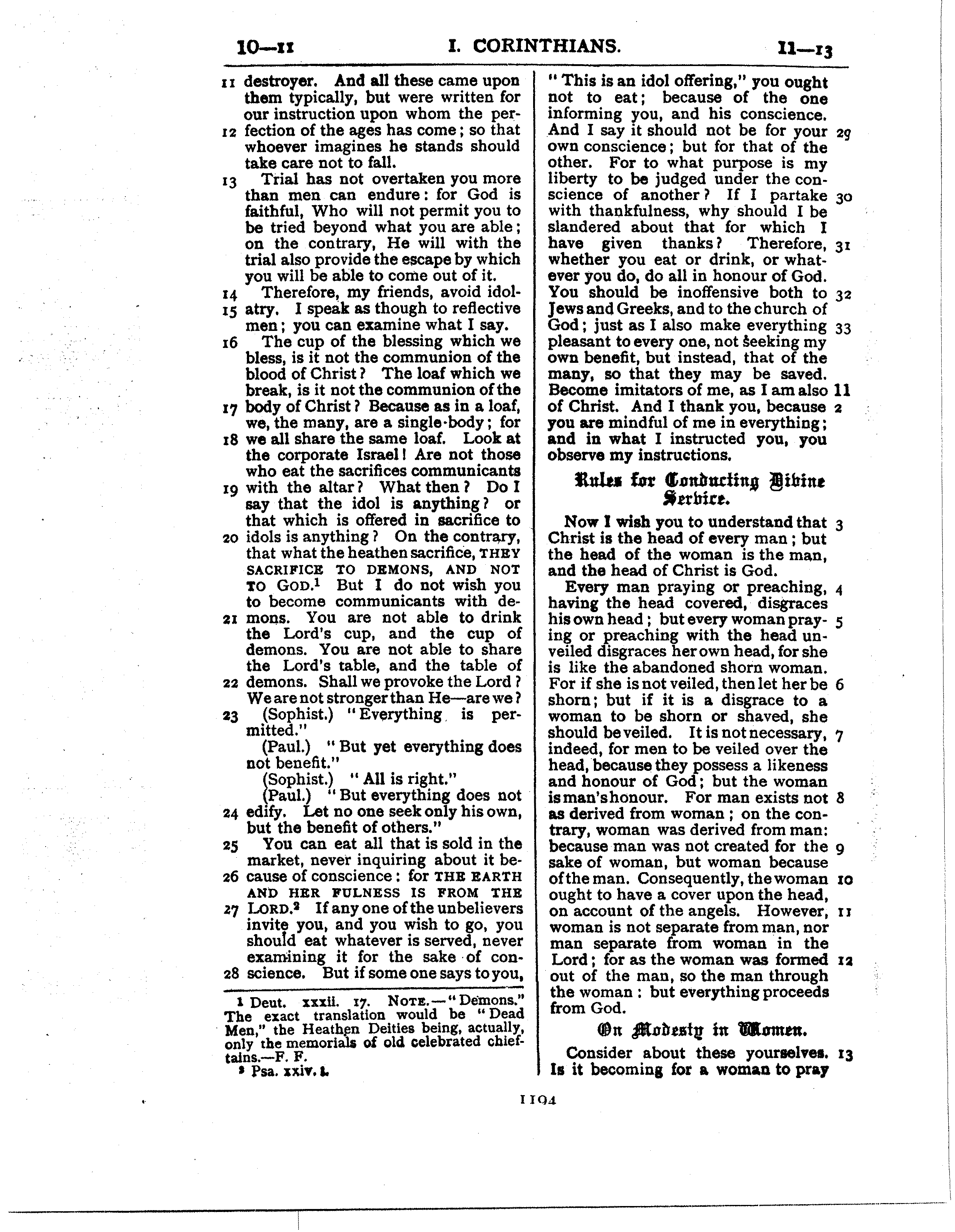 Ferrar Fenton Bible page 1194