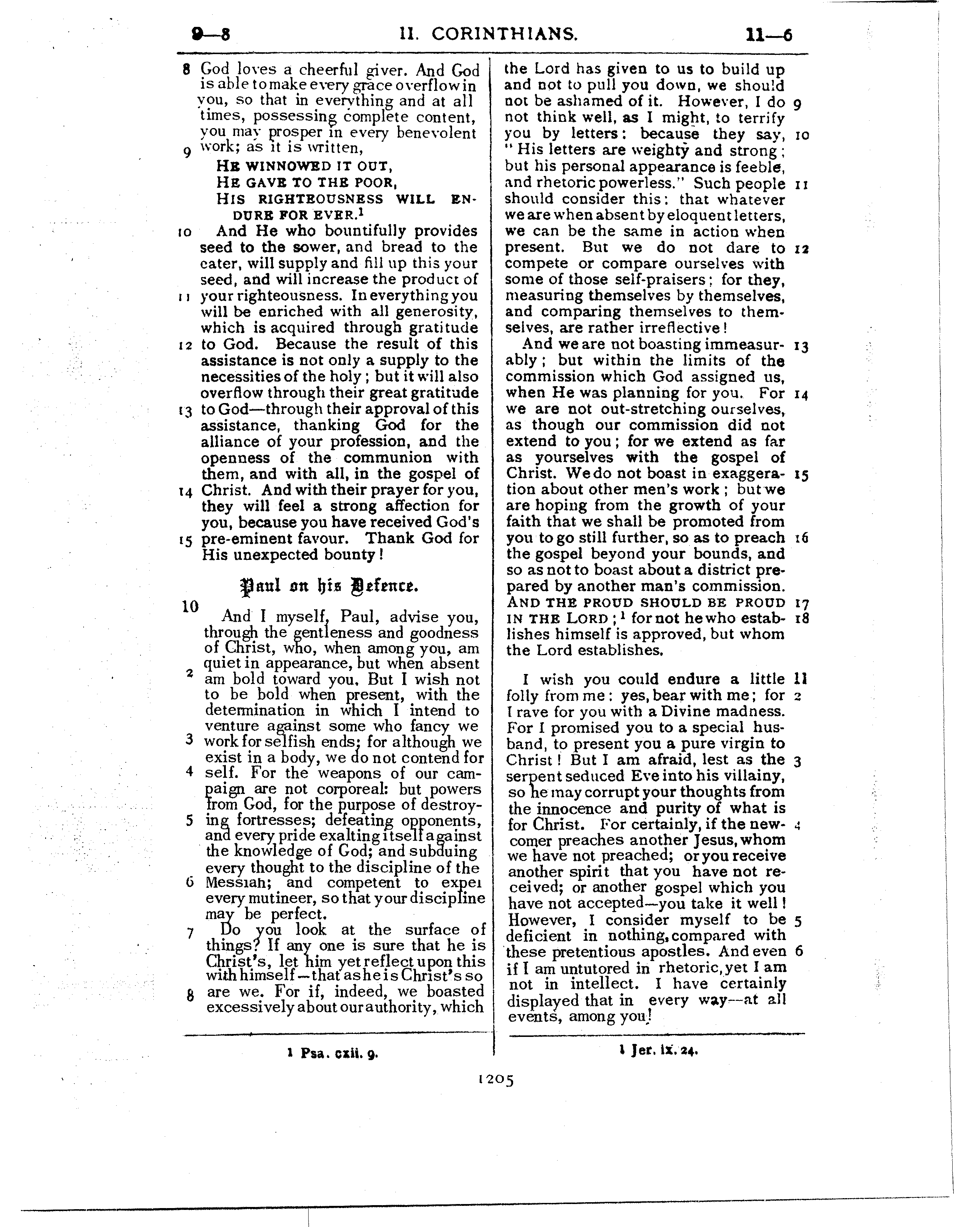 Ferrar Fenton Bible page 1205