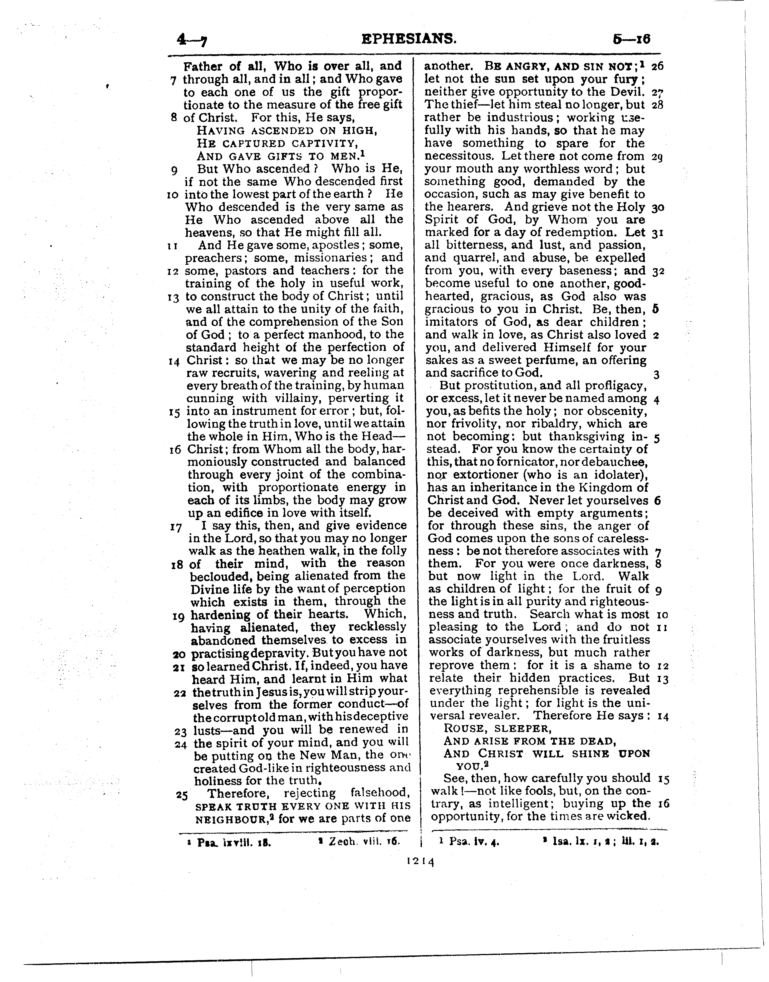 Ferrar Fenton Bible page 1214