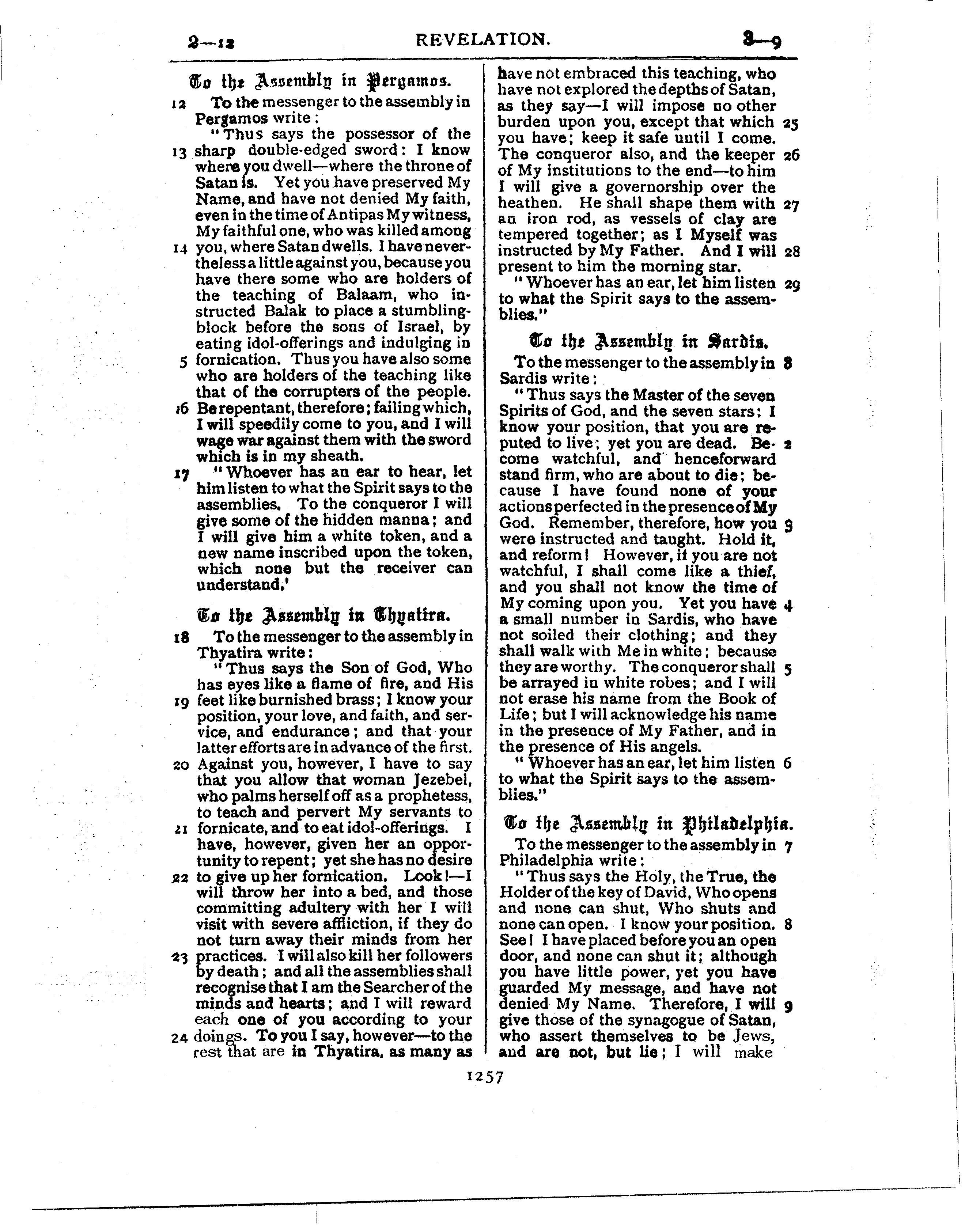 Ferrar Fenton Bible page 1257