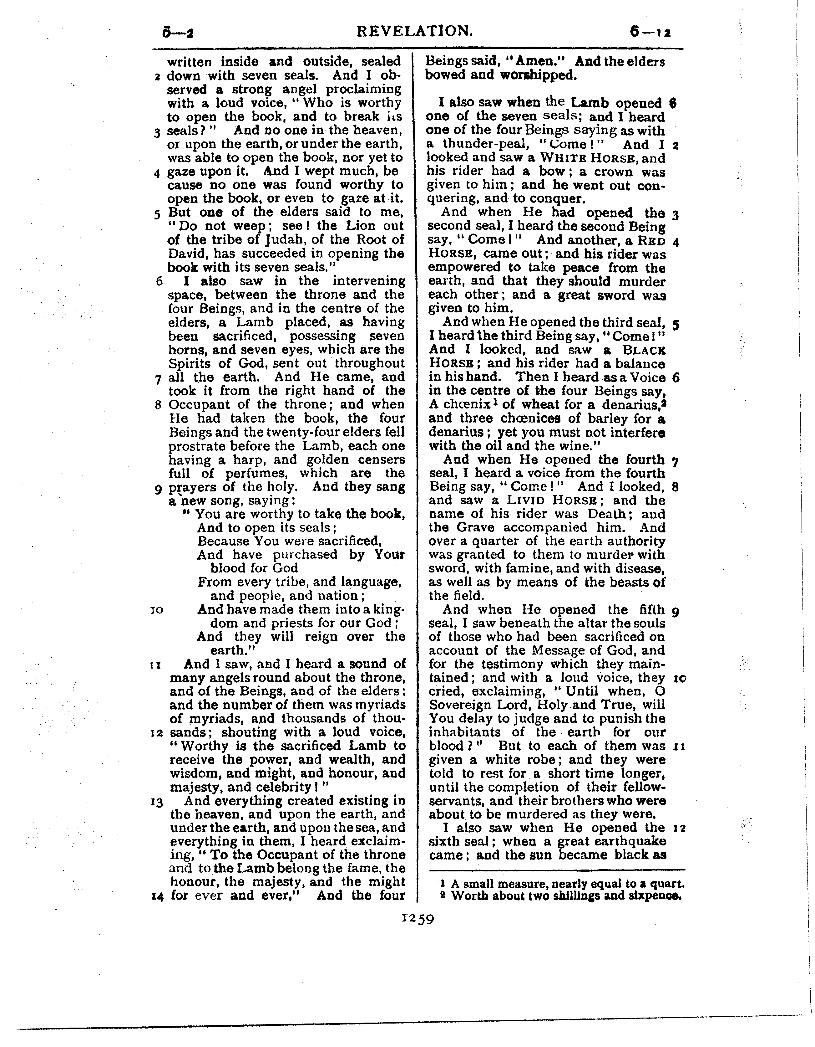 Ferrar Fenton Bible page 1259